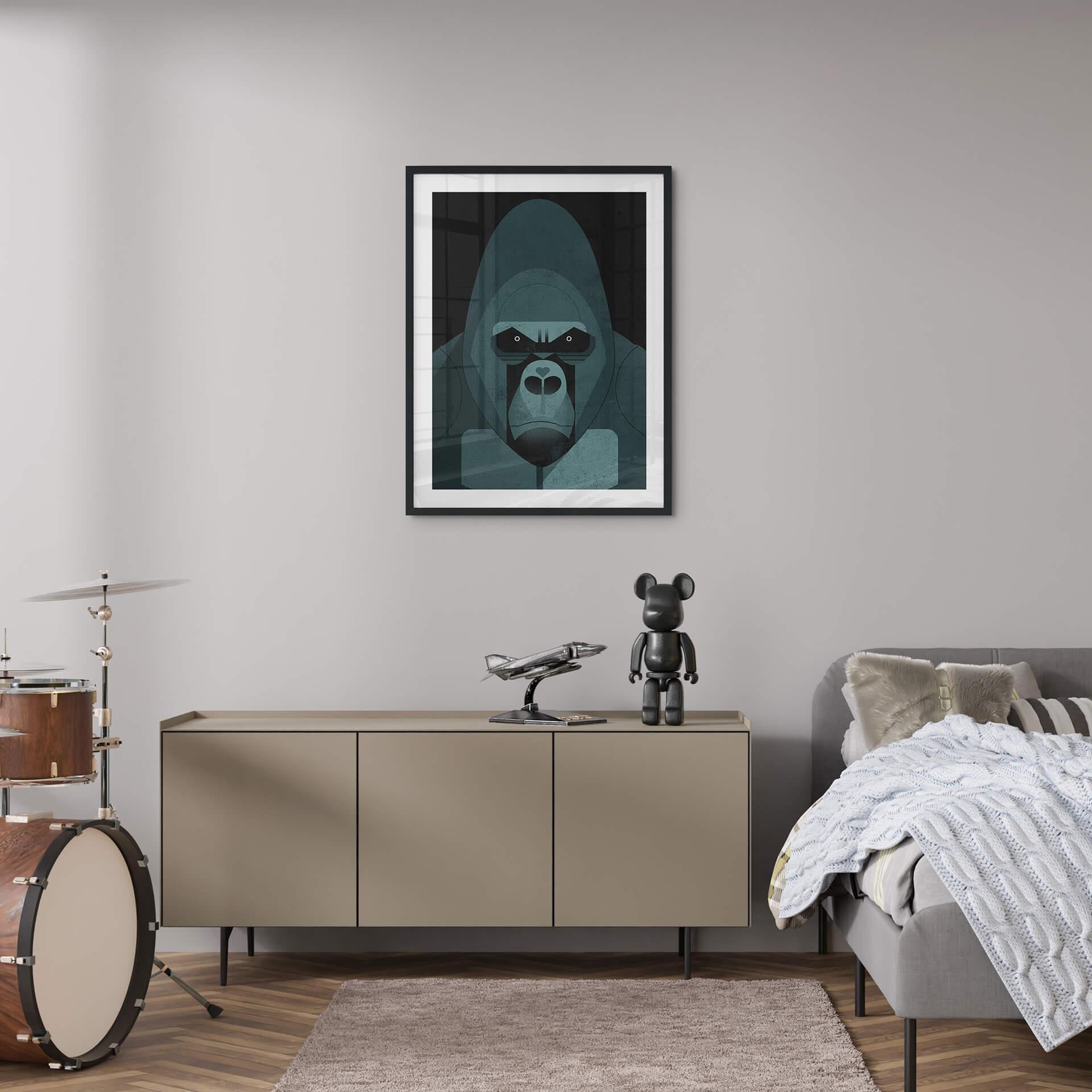 Kinder-Poster Gorilla - Braun