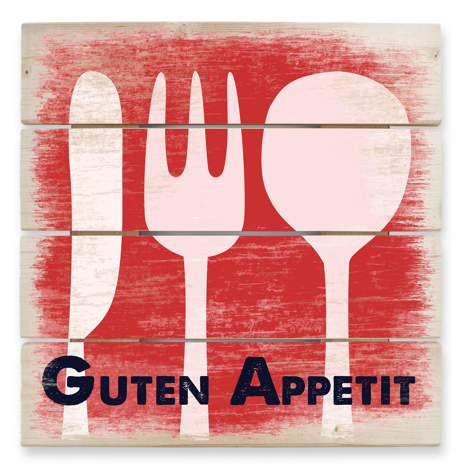 Holzbild Guten Appetit