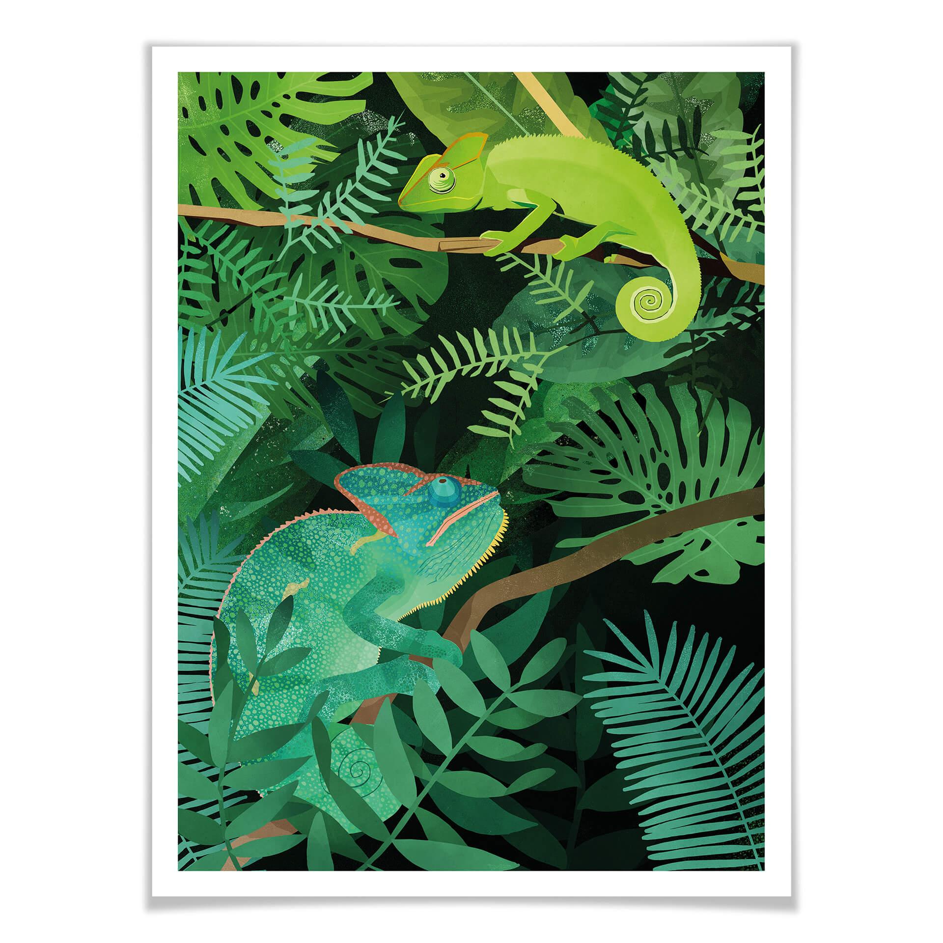 Póster Goed Blauw - Camaleones