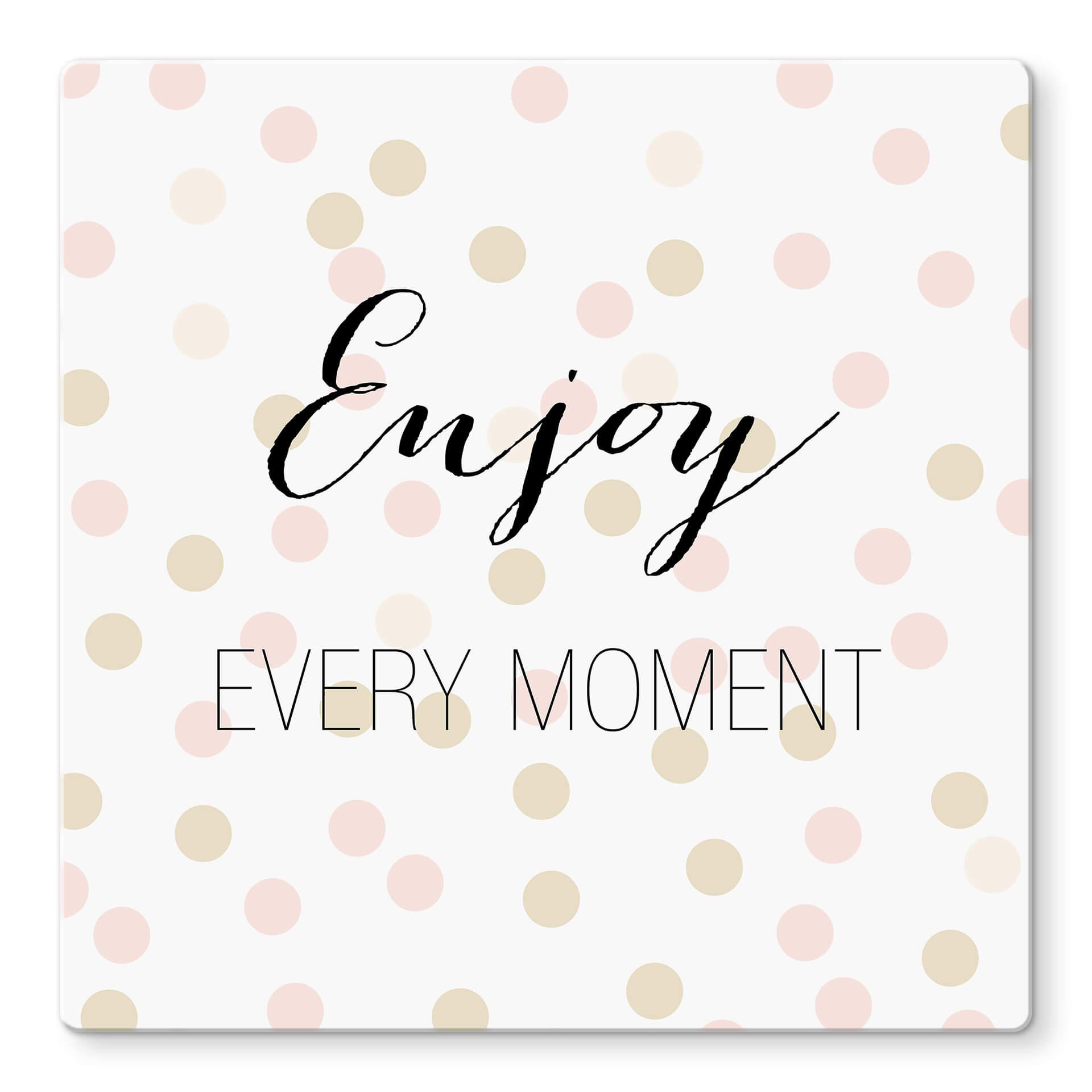 Glas Confetti & Cream – Enjoy every moment