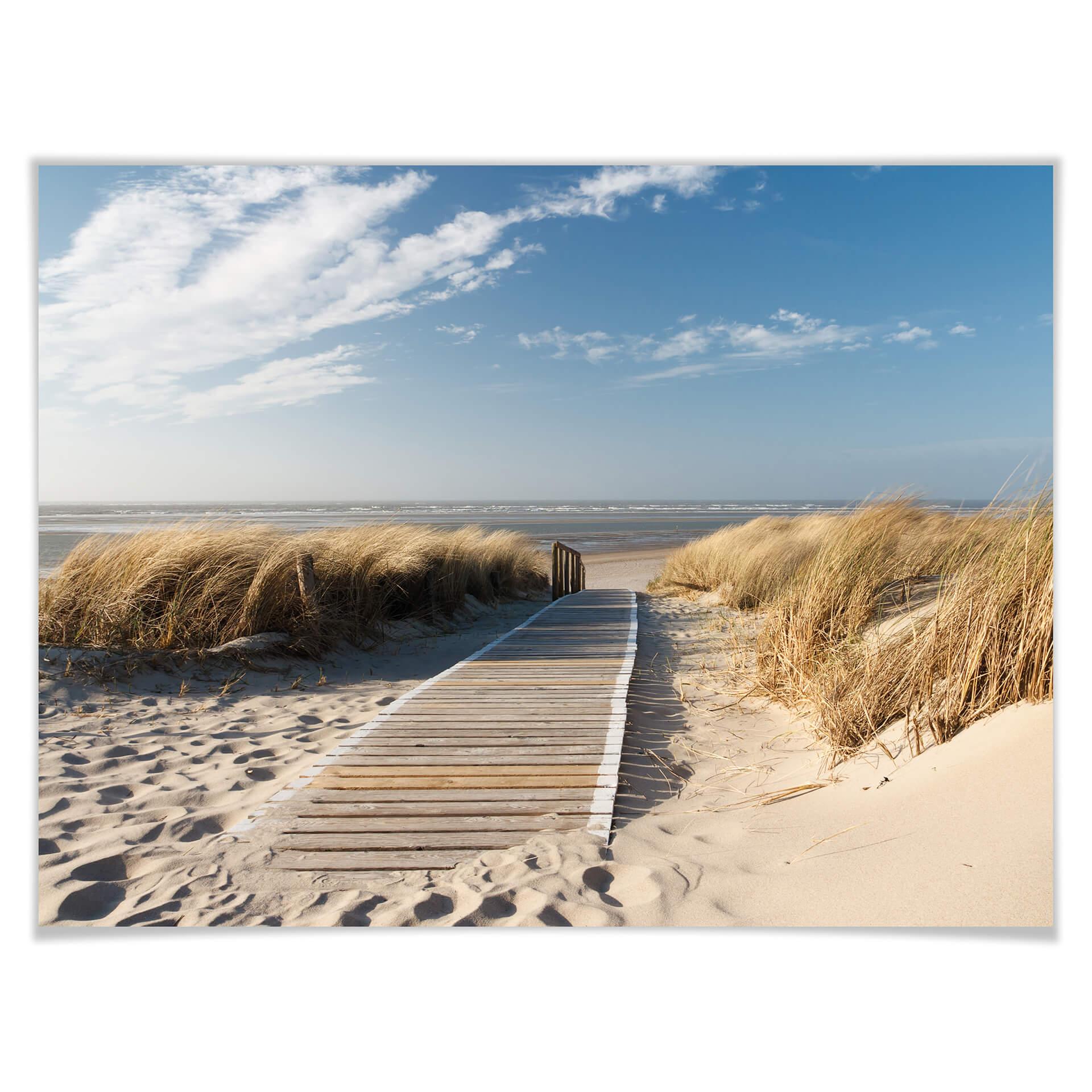 Poster – naar het strand