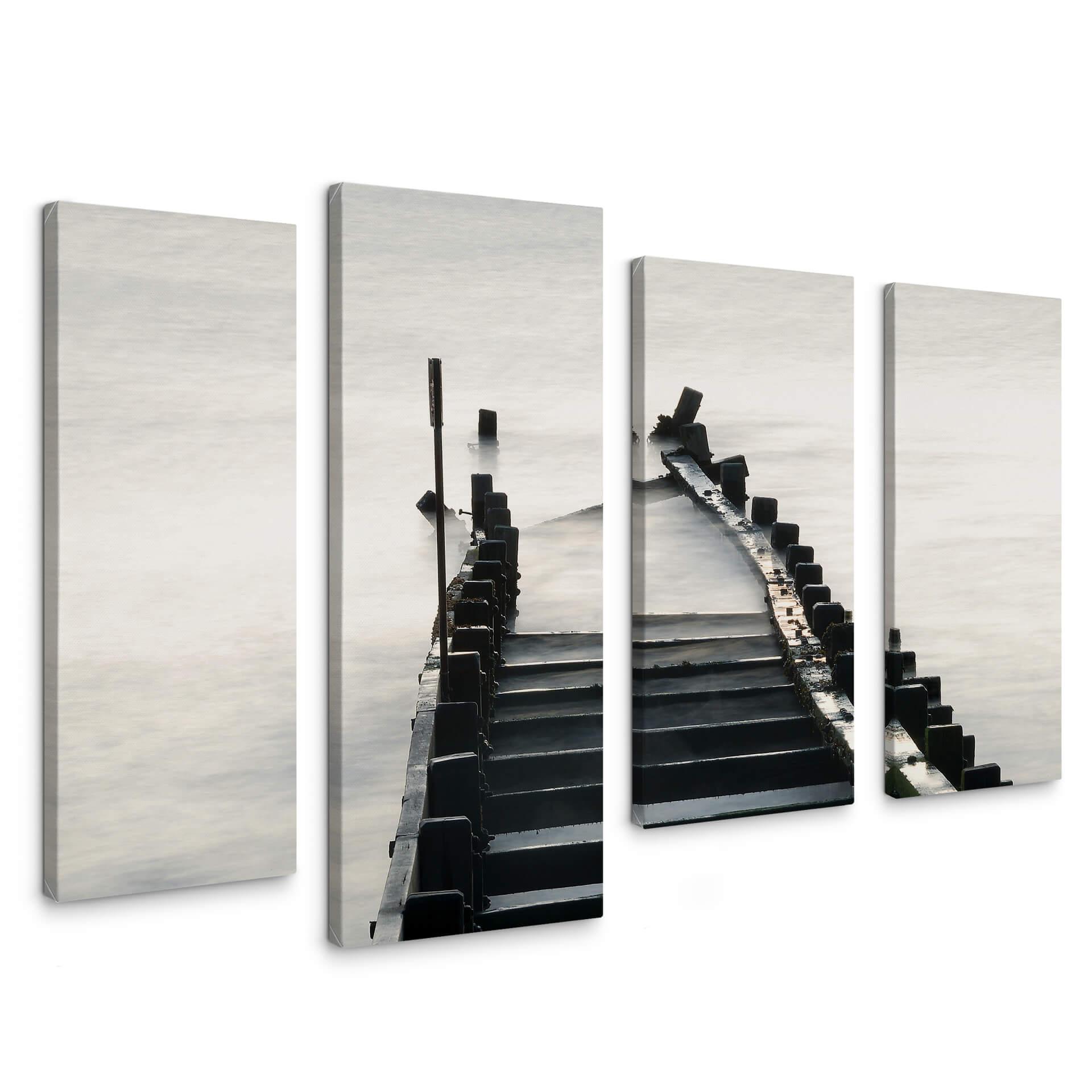 Tableau sur toile - Way to nowhere 02 (4 pièces)