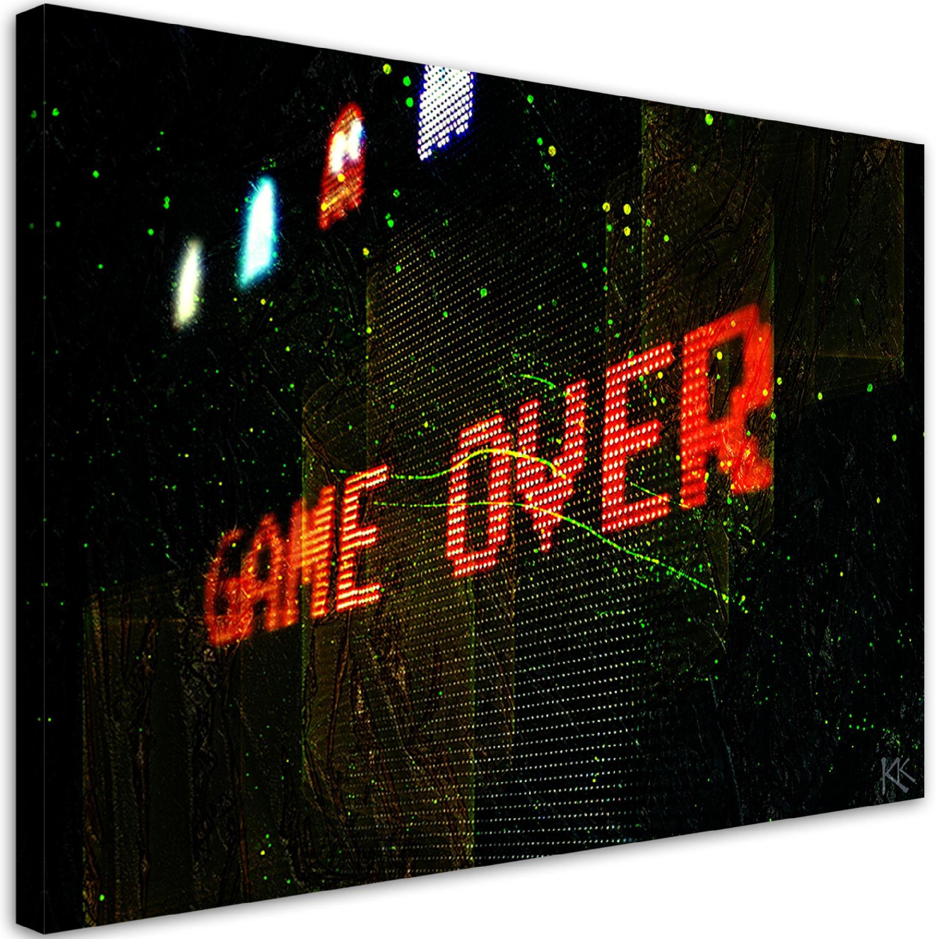 Canvasbillede, Game Over spilkonsol