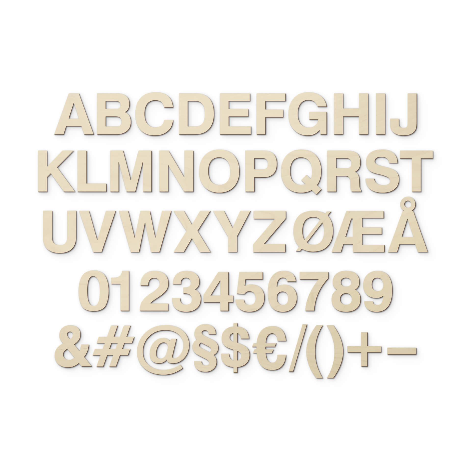 Lettere di legno  - Font Swiss