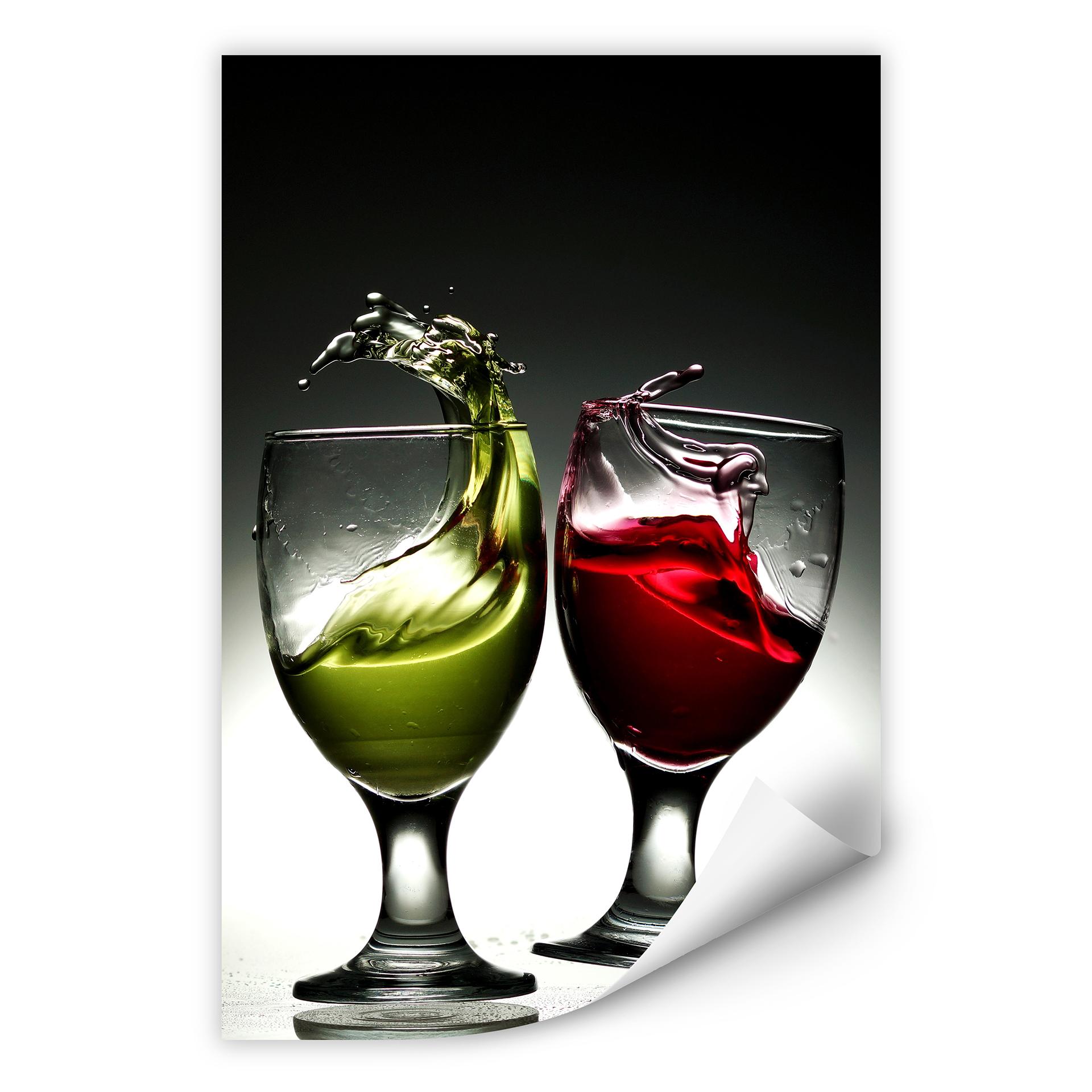 Zelfklevende Poster Lukman - Dancing Glasses