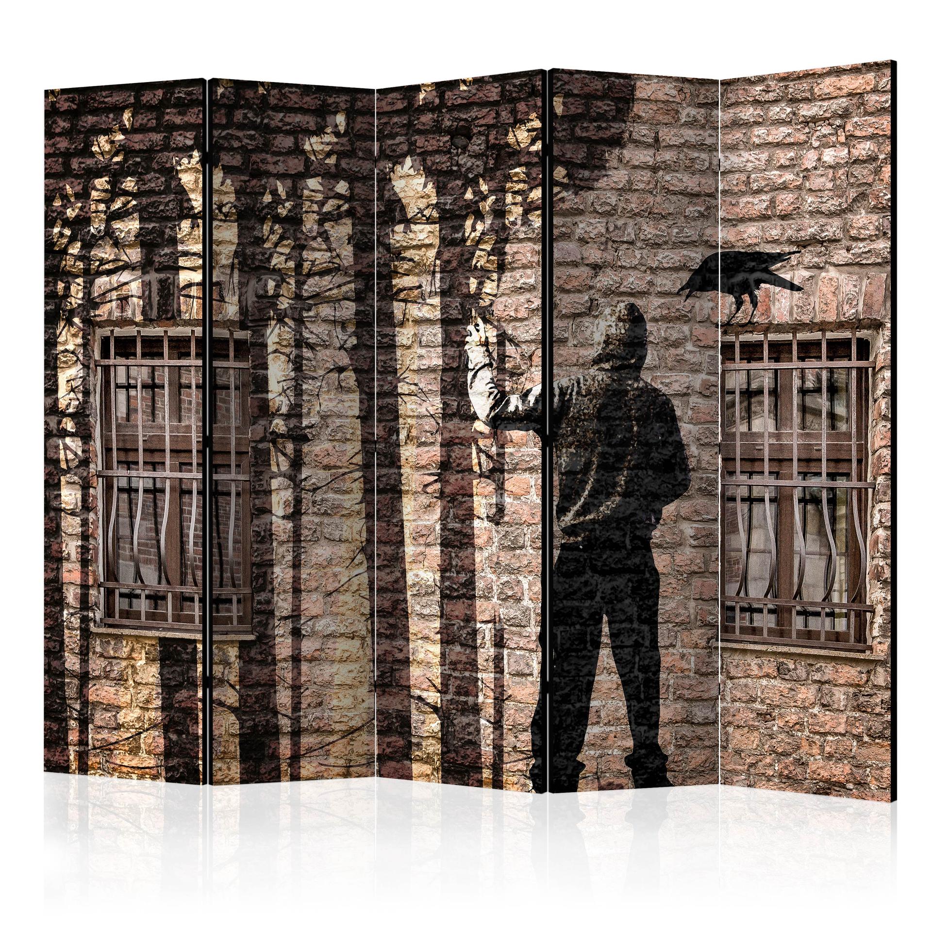 Rumdeler - Urban jungle , 5-delt - 225x172 cm