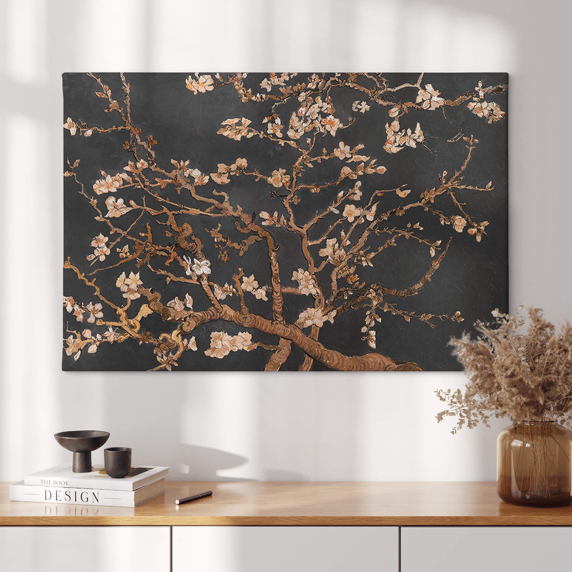 Canvas van Gogh - Amandelbloesem Herfsttinten