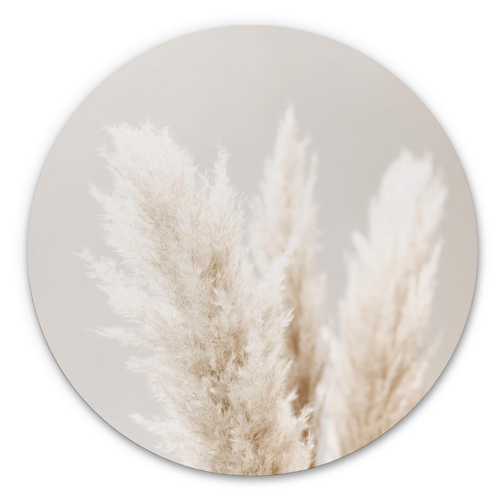 Tableau sur alu-Dibond 1X Studio - Herbes de la Pampa - Rond