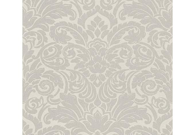 Architects Paper Vliestapete Luxury wallpaper Barocktapete mit Ornamenten aus Glasperlen creme, meta