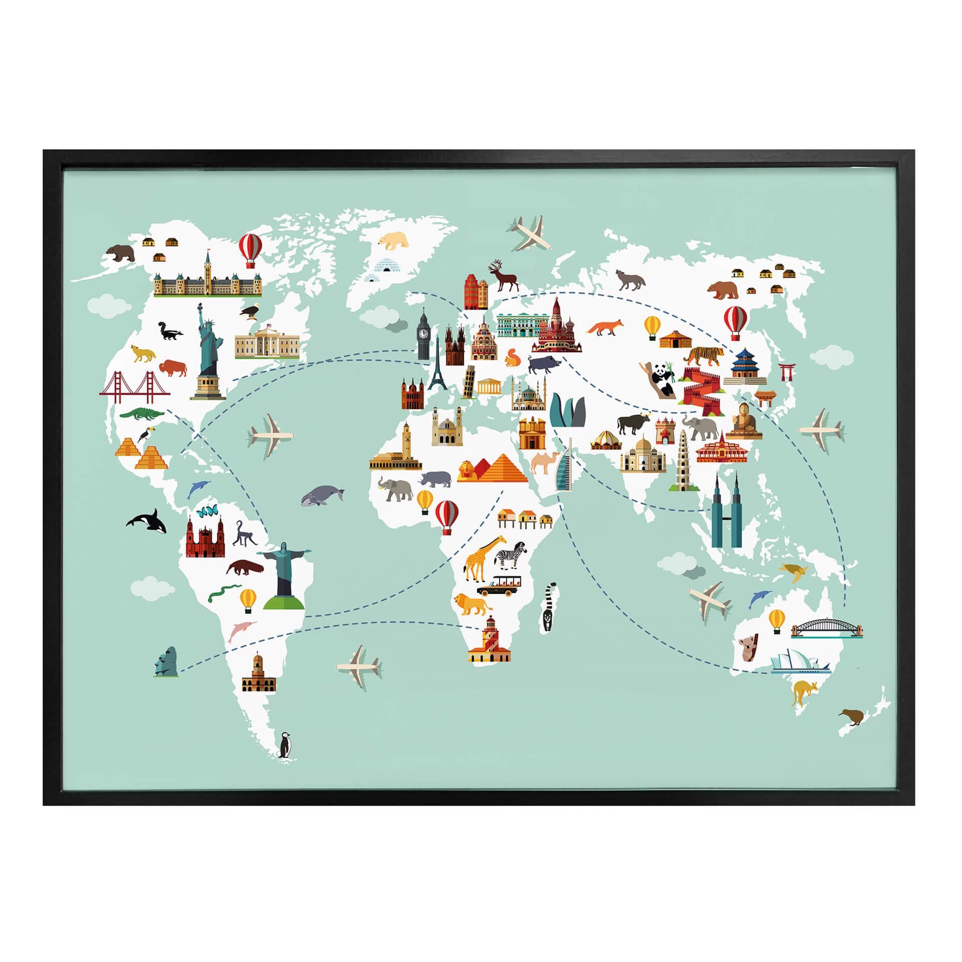Póster Viajar por el mundo