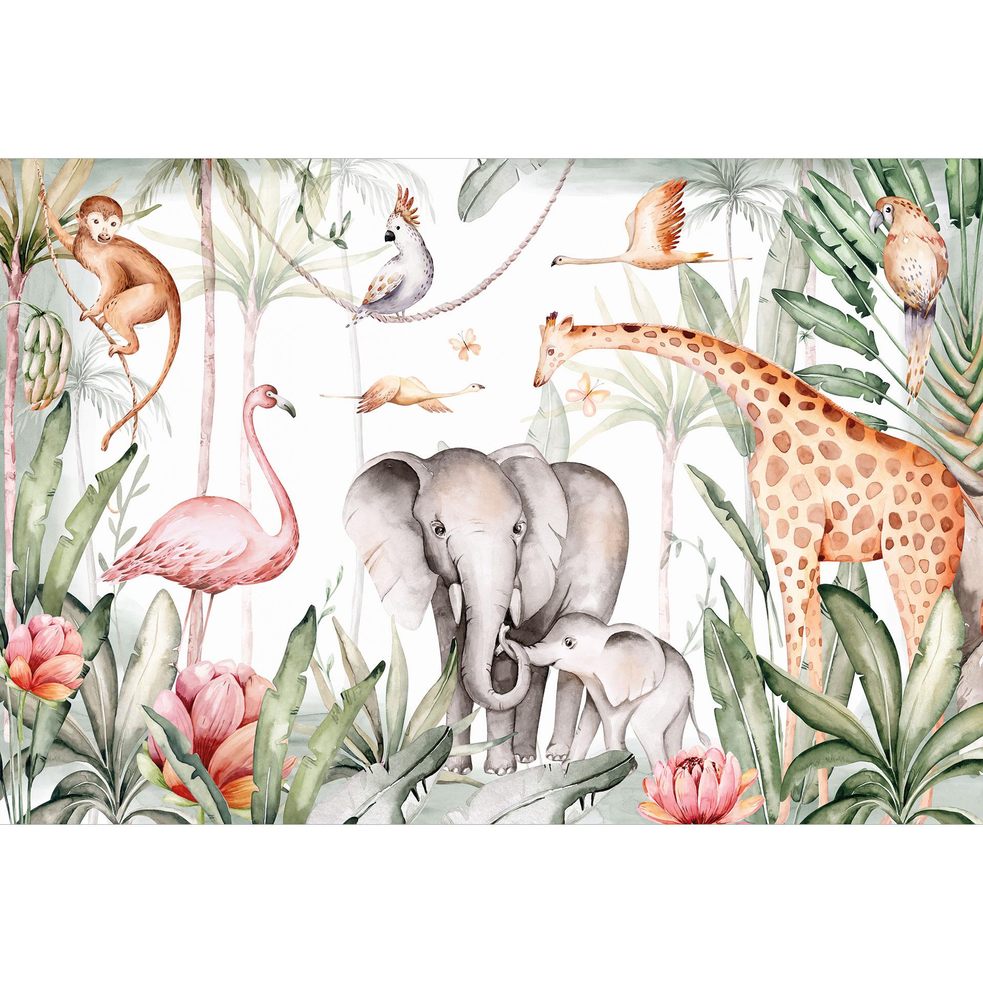 Fotobehang Afrikaanse dieren in het regenwoud - Kvilis