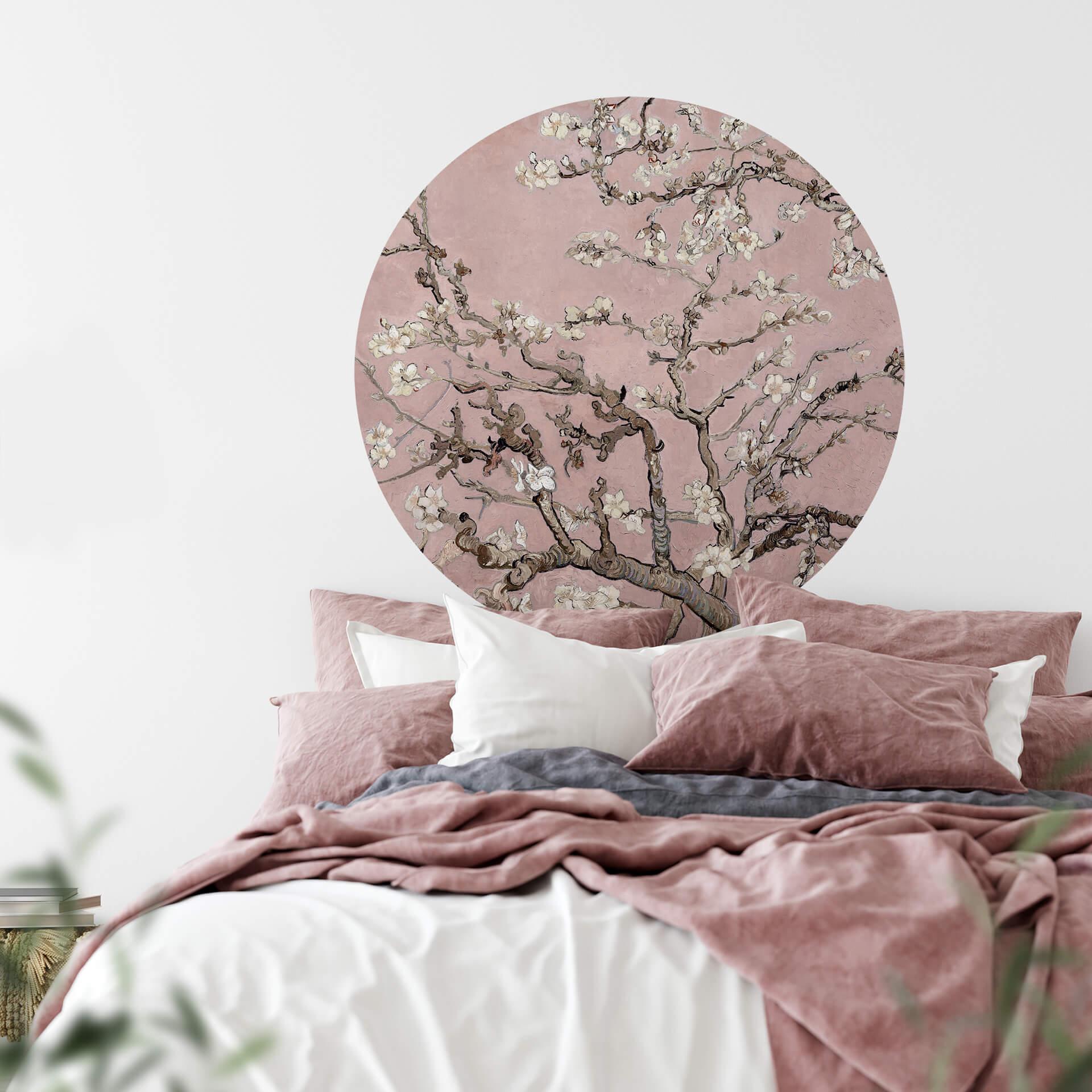 Wandtattoo van Gogh - Mandelblüte rosé - Rund