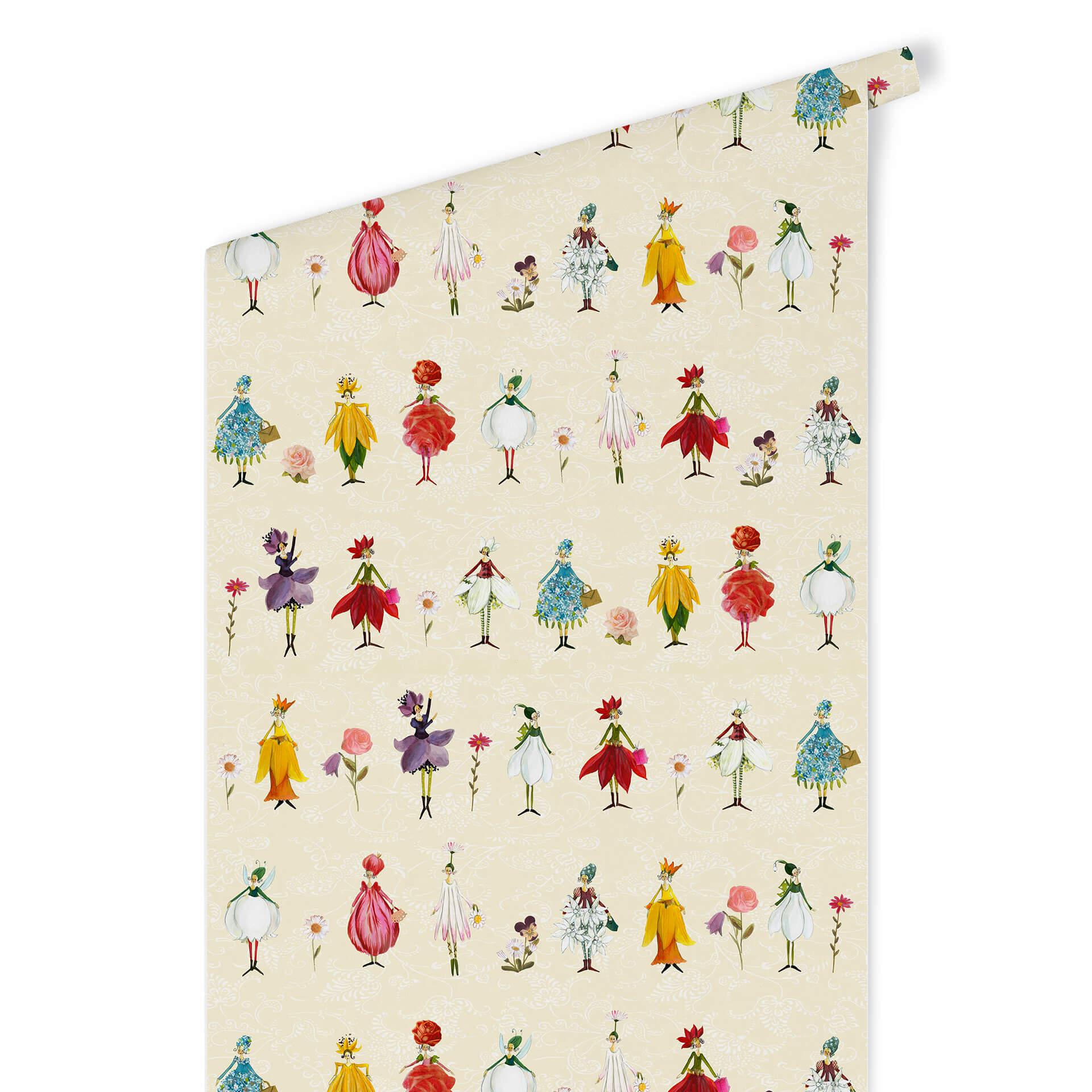 Patroonbehang Leffler – Bloemenelfjes