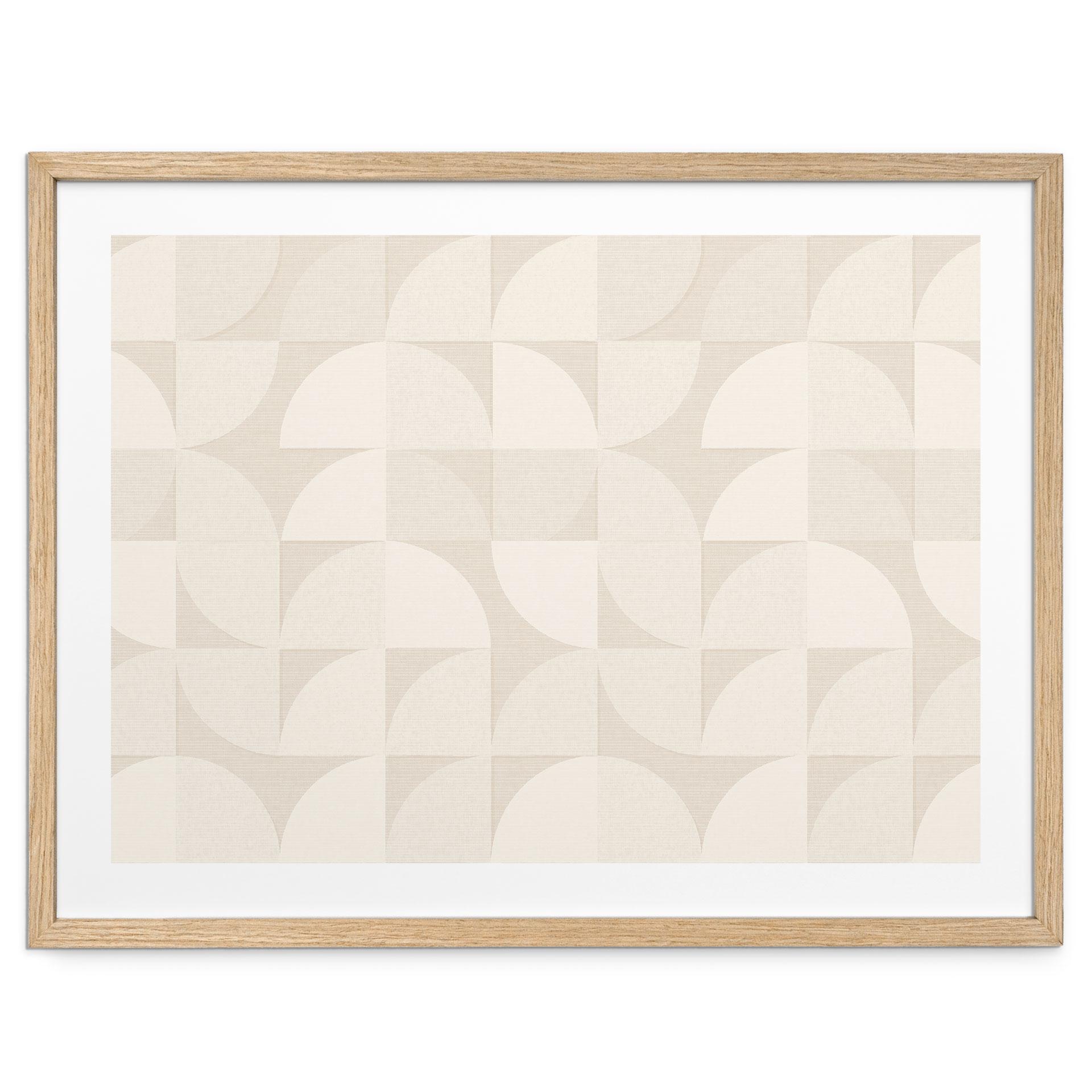 Halvcirkelformet plakat i retrostil - Bloomery Decor