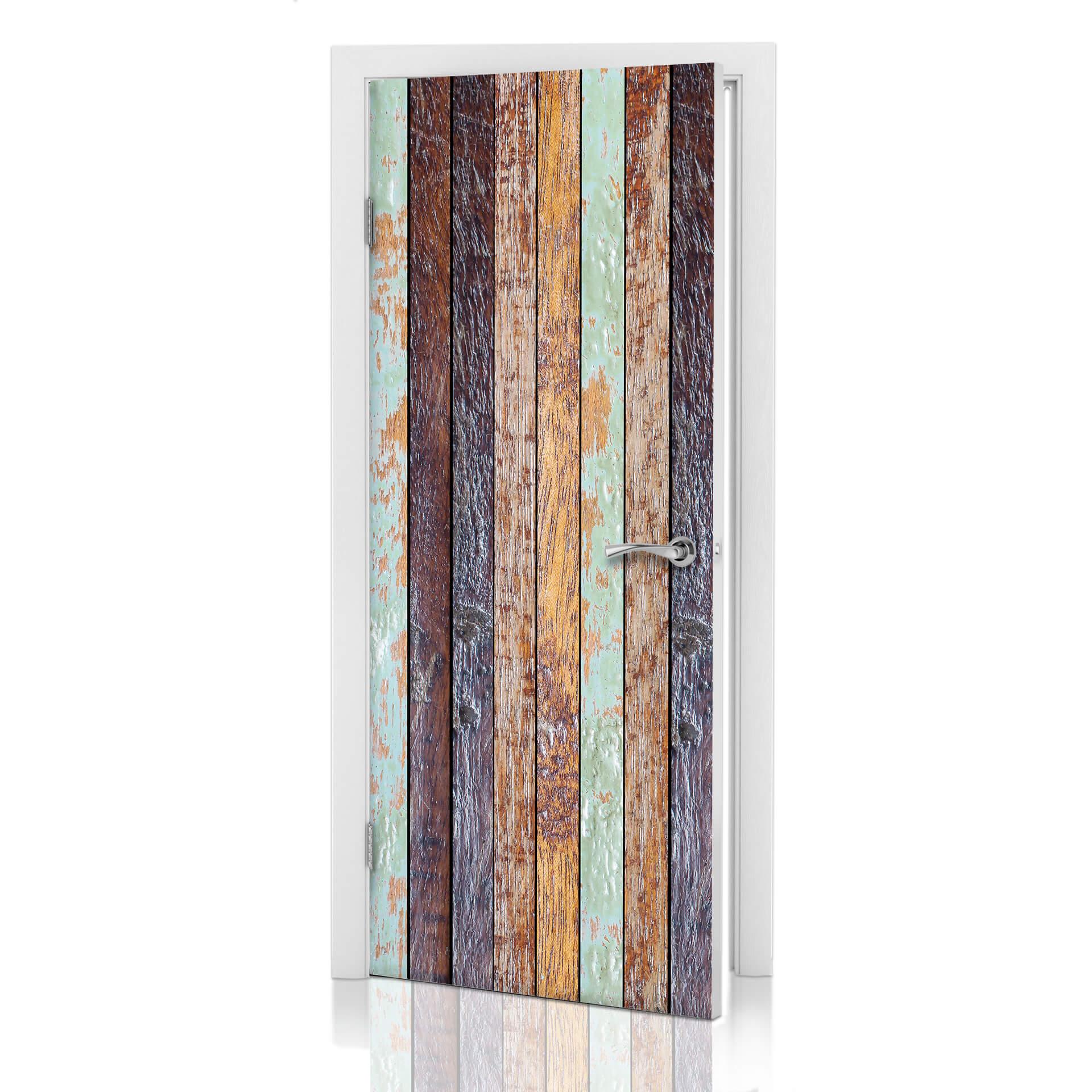 Diseño de puertas - Pared de madera vintage