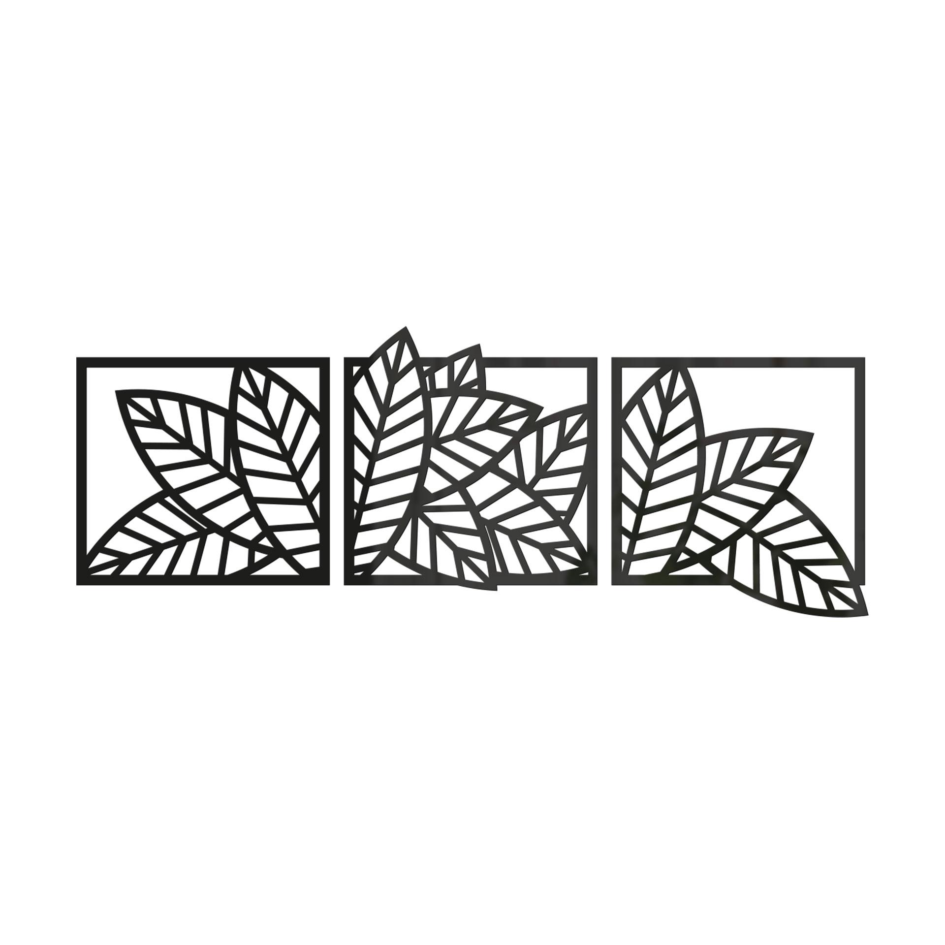 Wanddecoratie Bladeren set (3 stuks)