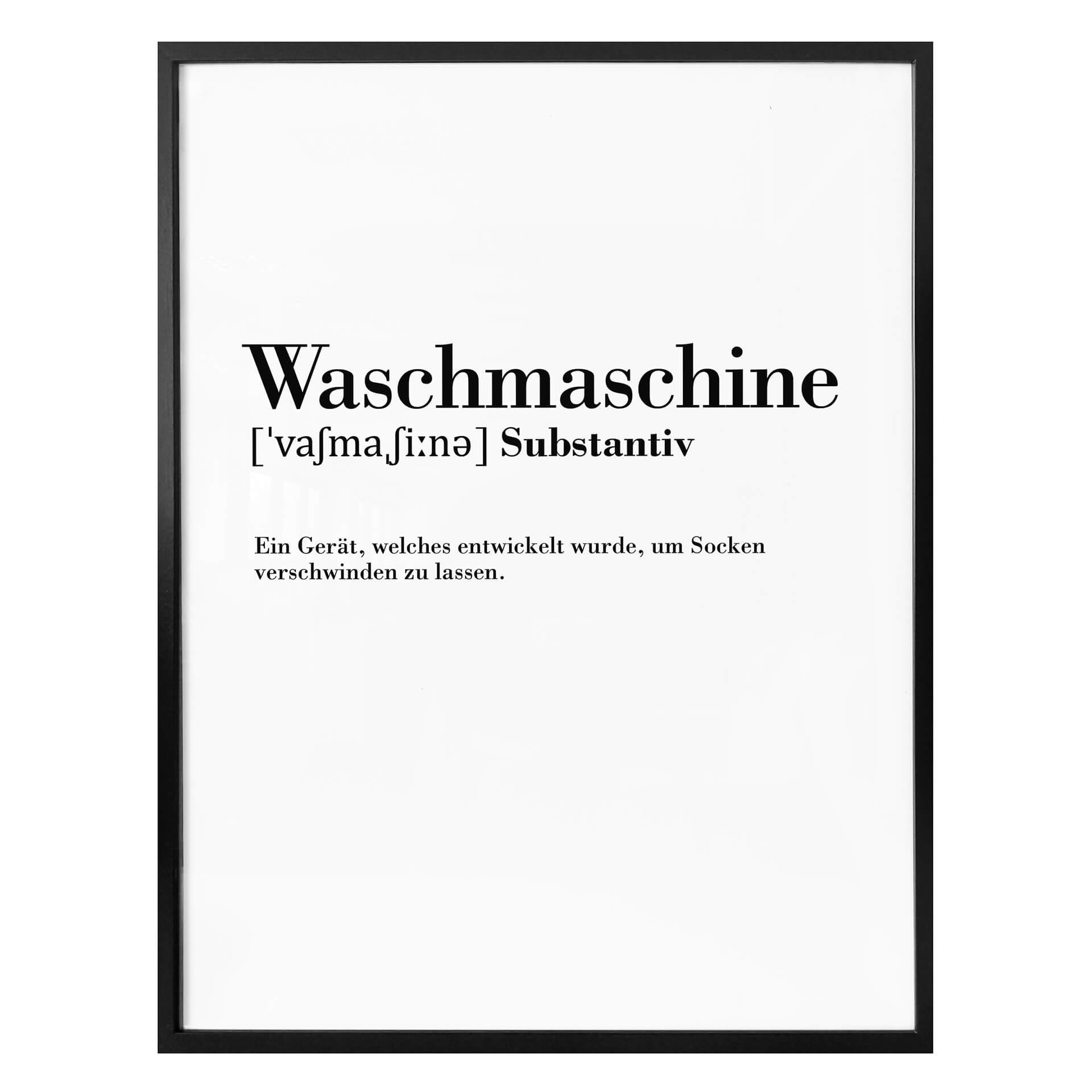 Plakat - Grammatik - vaskemaskine