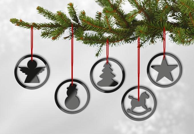 Kerstboomdecoratie (set van 5)