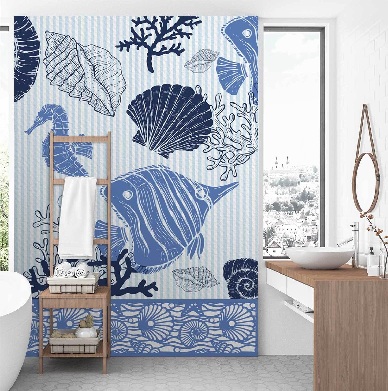 Fototapete, Fische und Muscheln