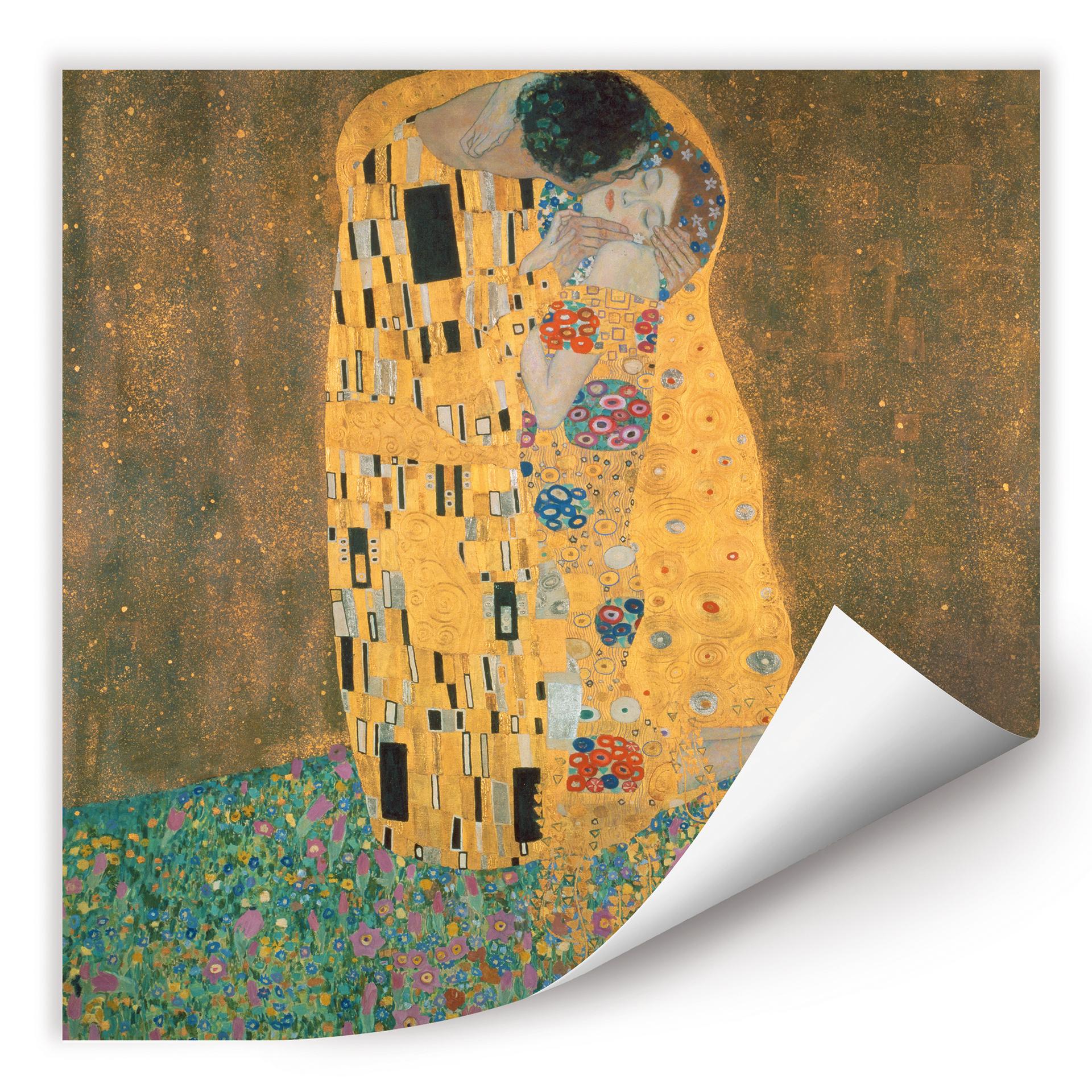 Muurprints Gustav Klimt - De Kus