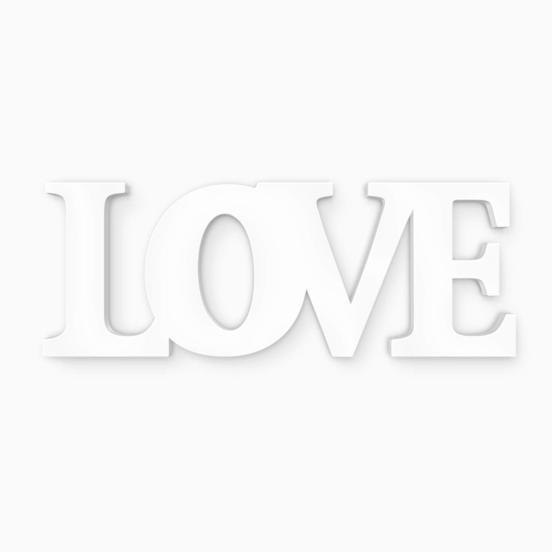 Decoratieletters 3D Decoratietekst LOVE