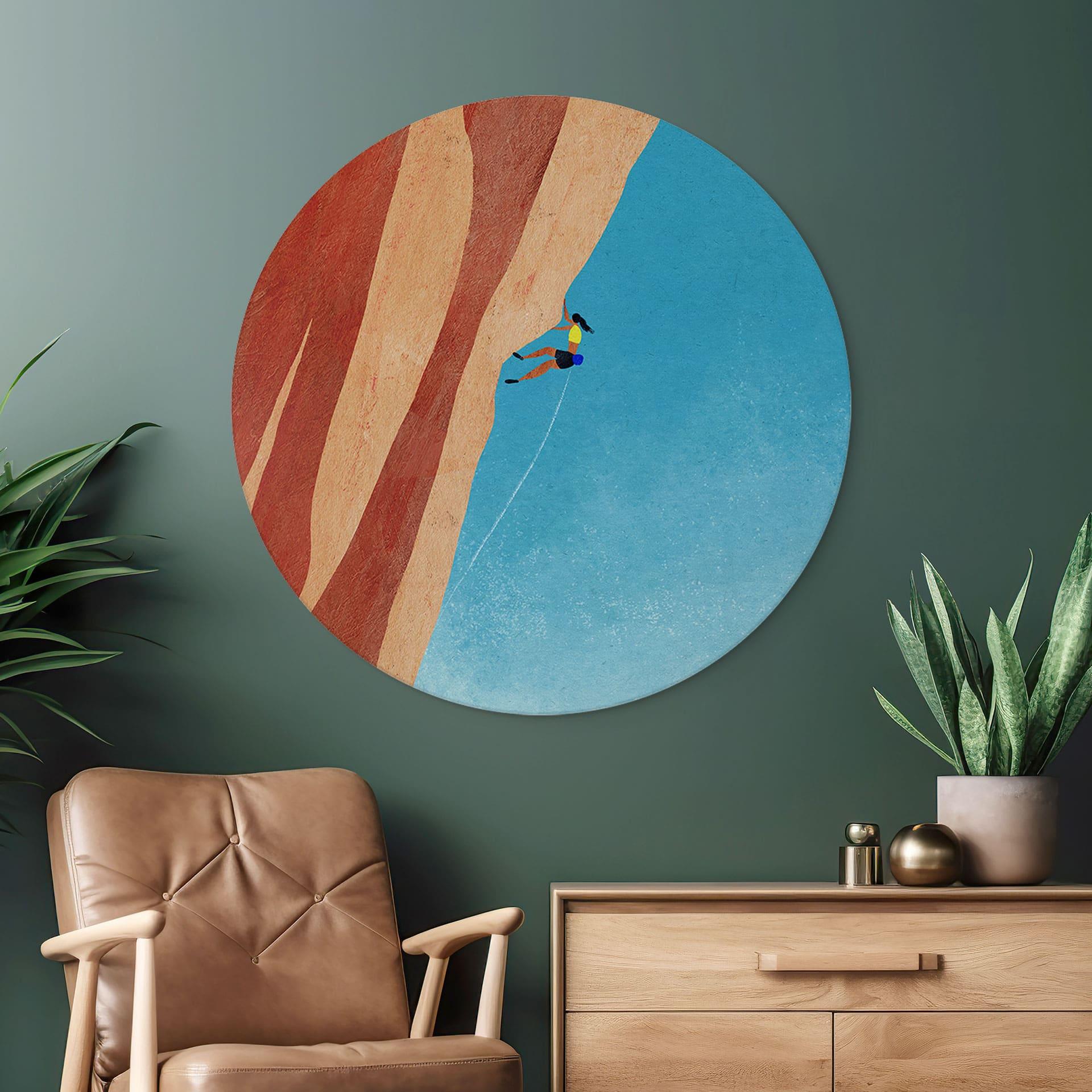 Wandbild Klettern am Grand Canyon - Rivers - Rund - Alu-Dibond