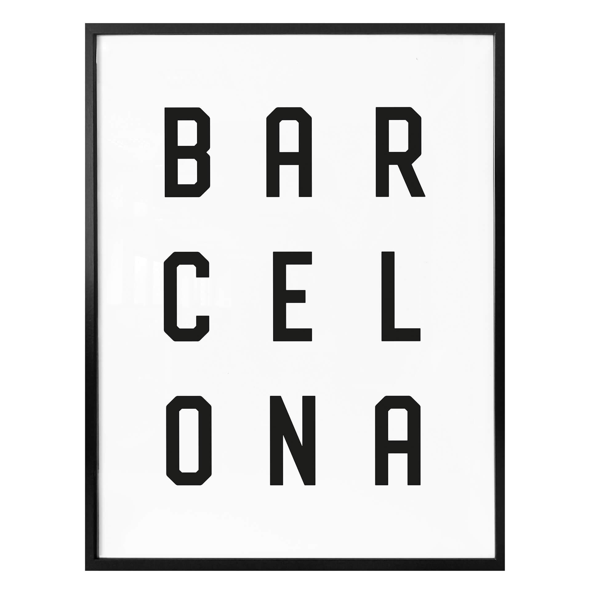 Póster - Tipografía Barcelona