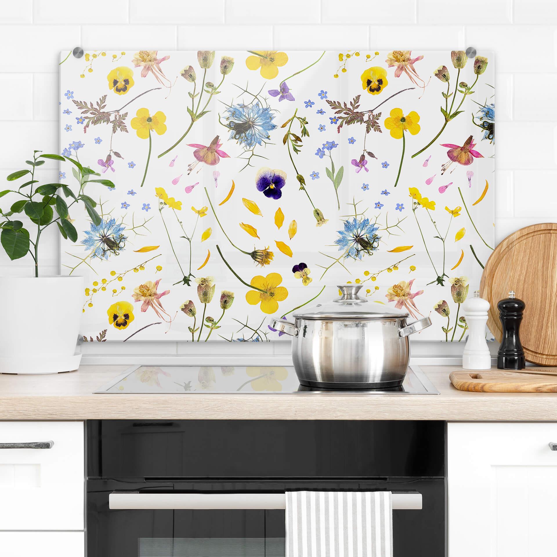 Crédence UN Designs - Fleurs séchées