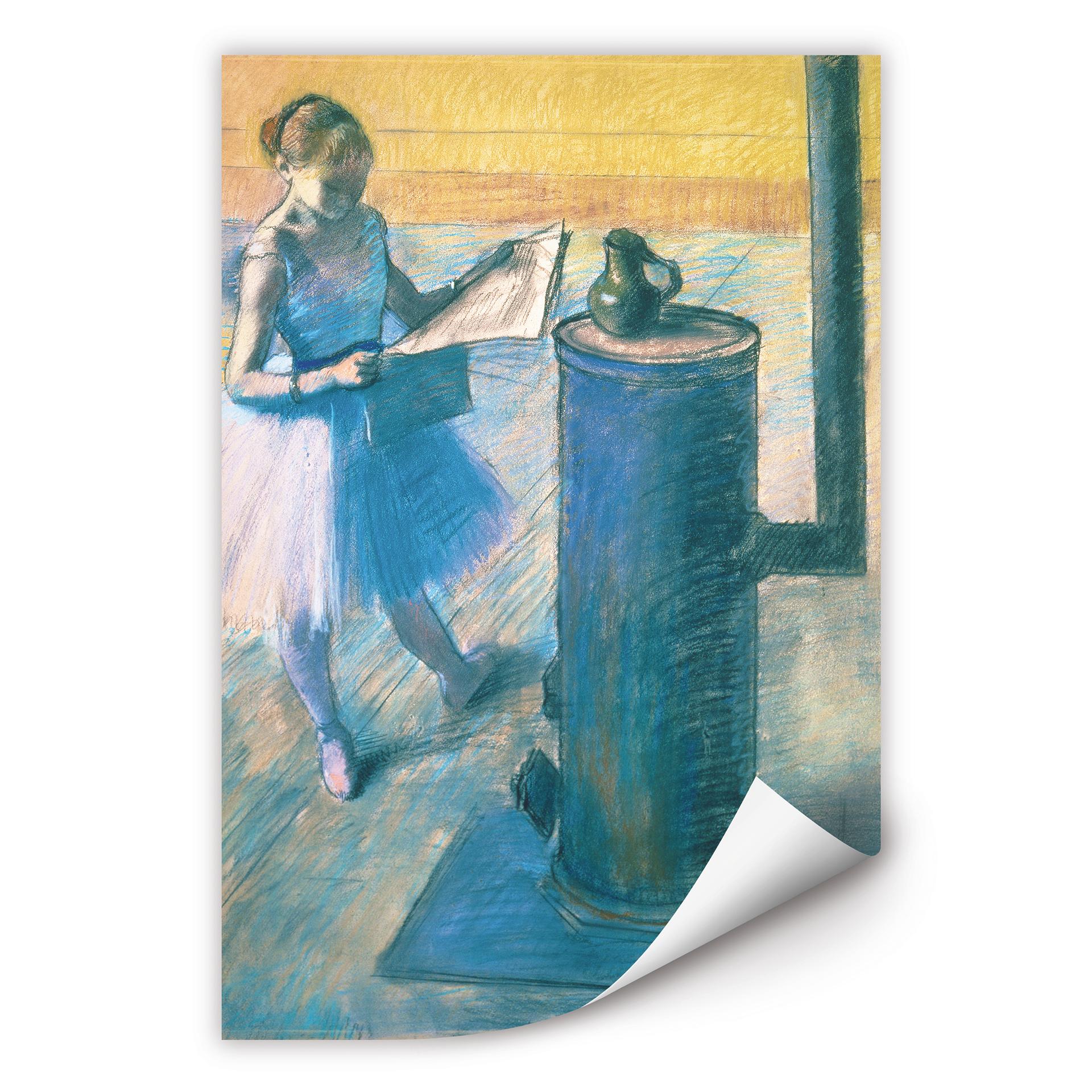 Wallprint Degas - Zeitunglesende Tänzerin