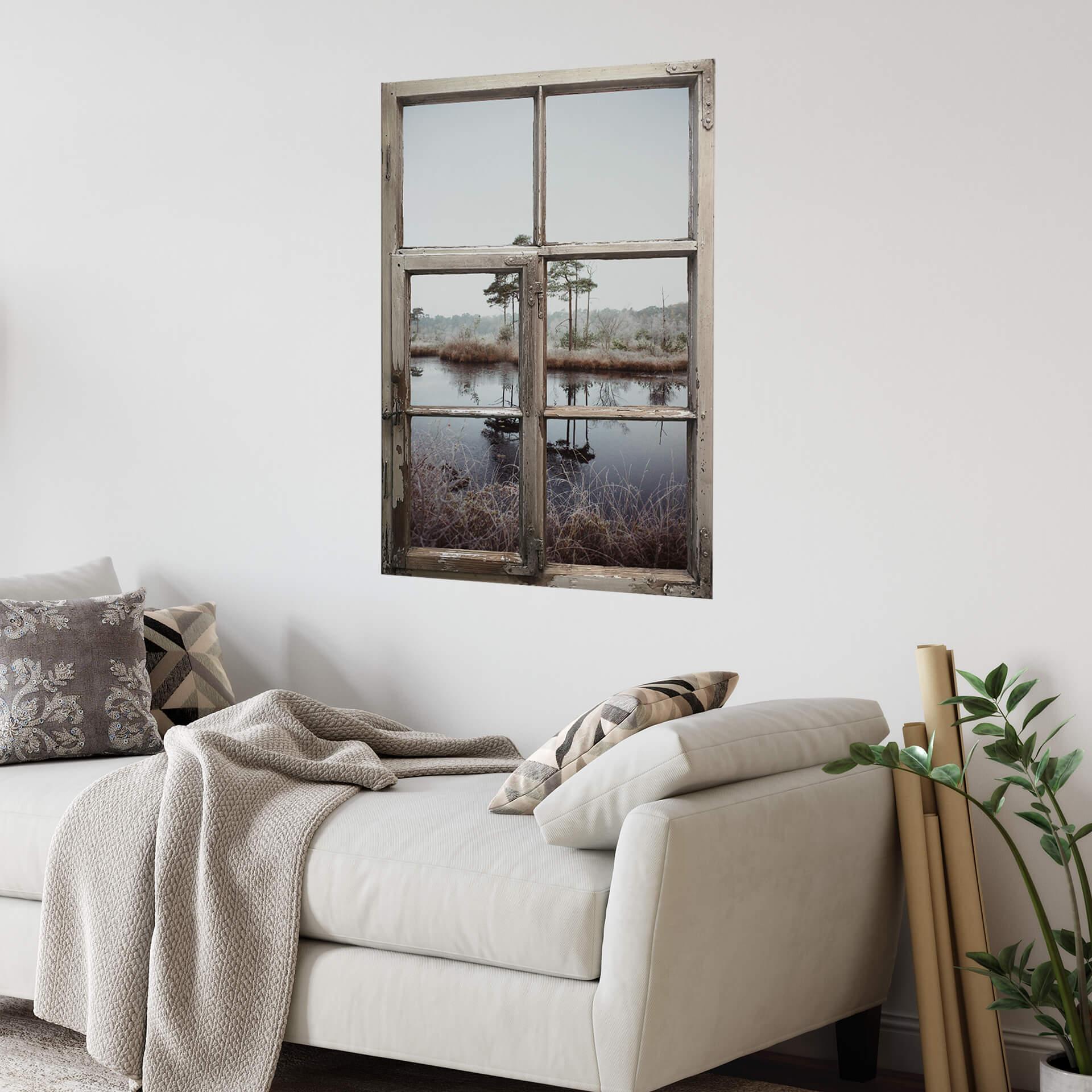 3D Wallsticker lurvet vindue - Sammen