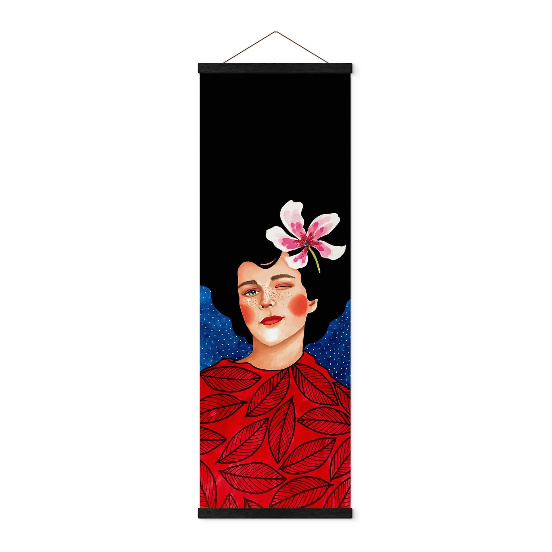 Tekstil plakat Woman with a twinkle in her eye - Hülya