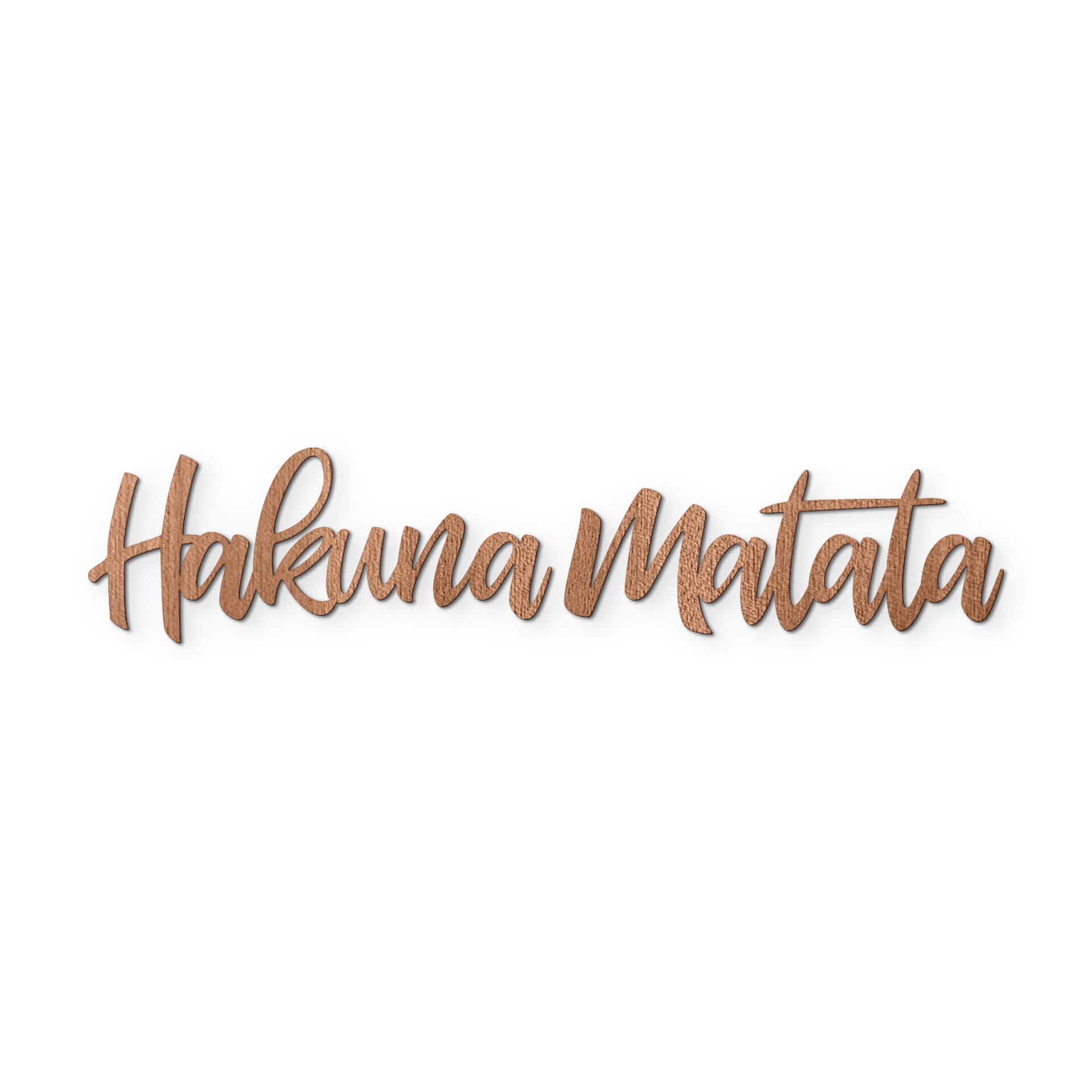 Scritta in legno - Hakuna Matata