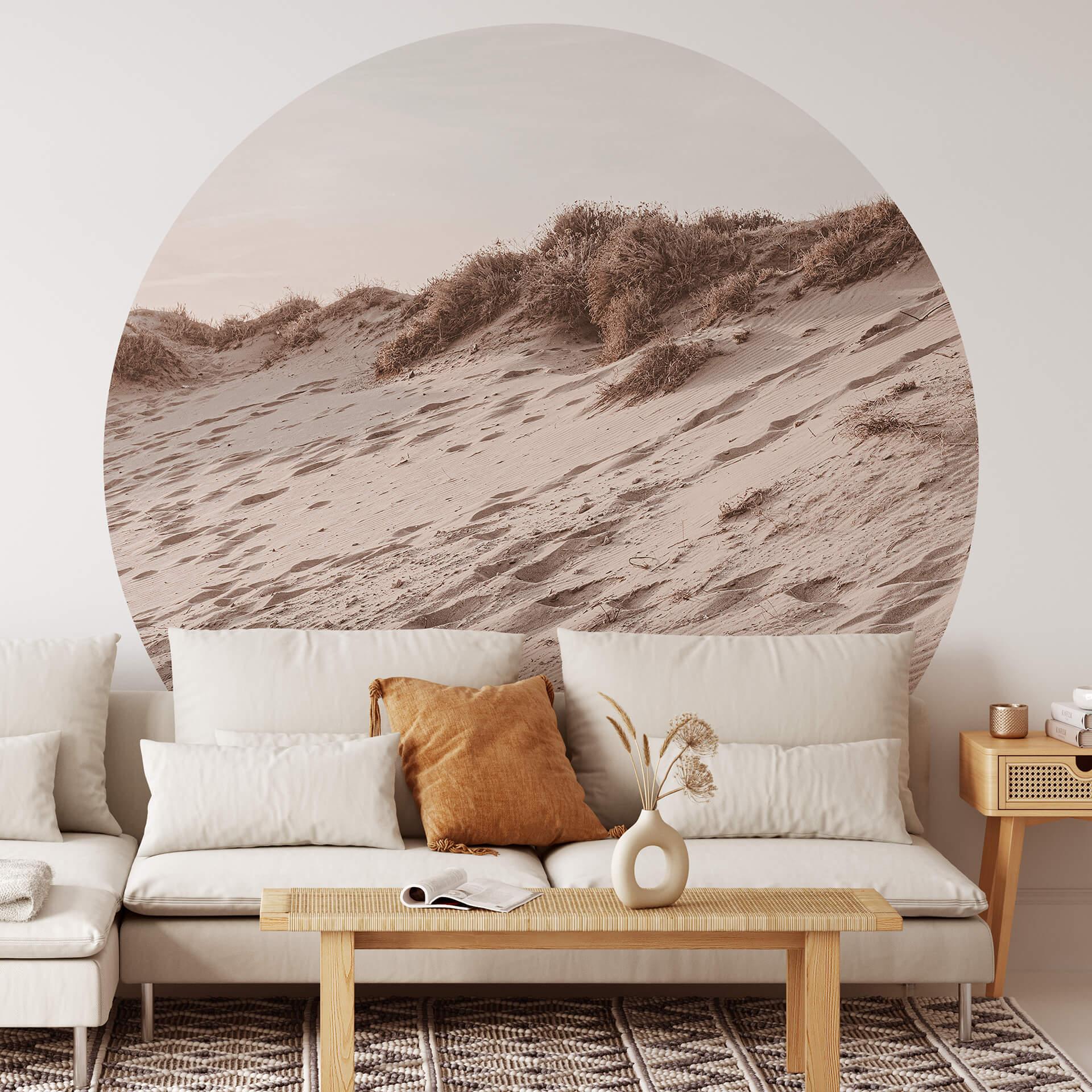 Fototapet - Rundt 1X Studio - Sand Beach  - vliesetapet/selvklæbende non-woven tapet