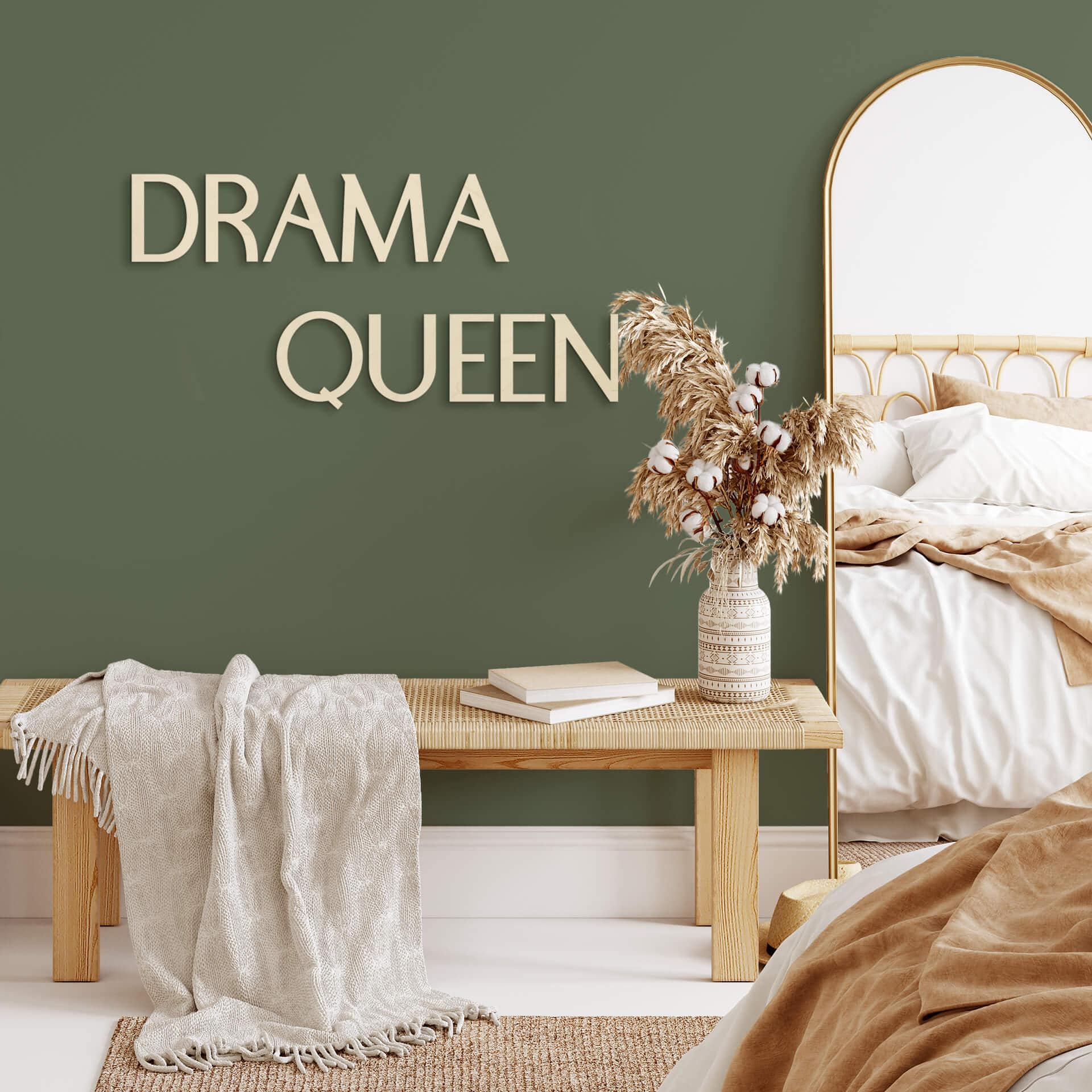 Vægdekoration Popler træ Drama Queen