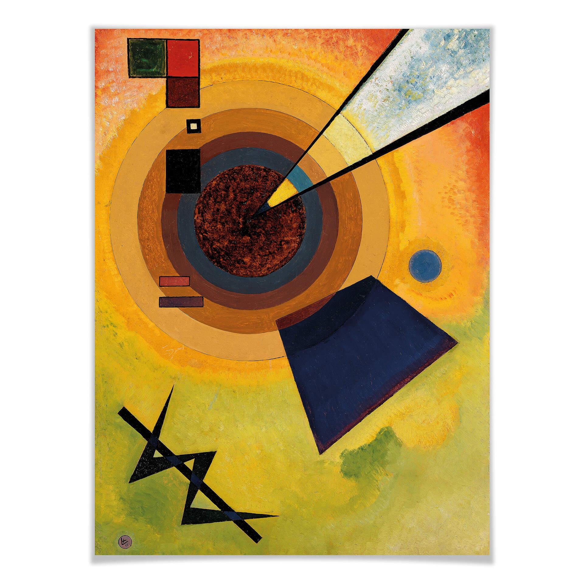 Poster Kandinsky - Green and Red