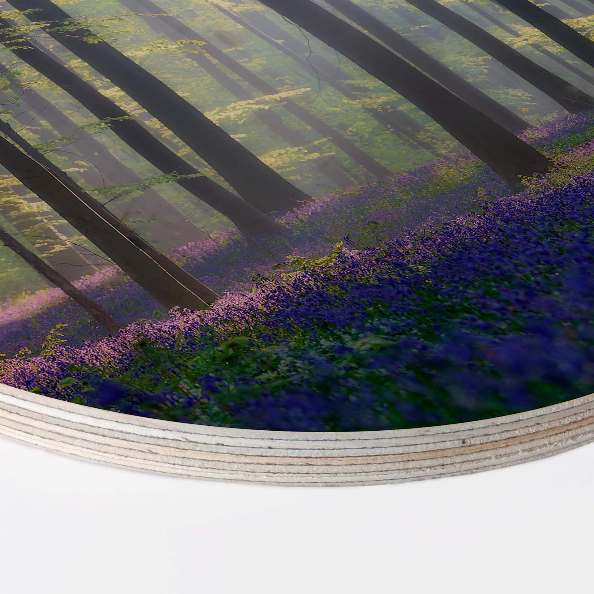 Popan Billede af træ - Klokkeblomster - Rund