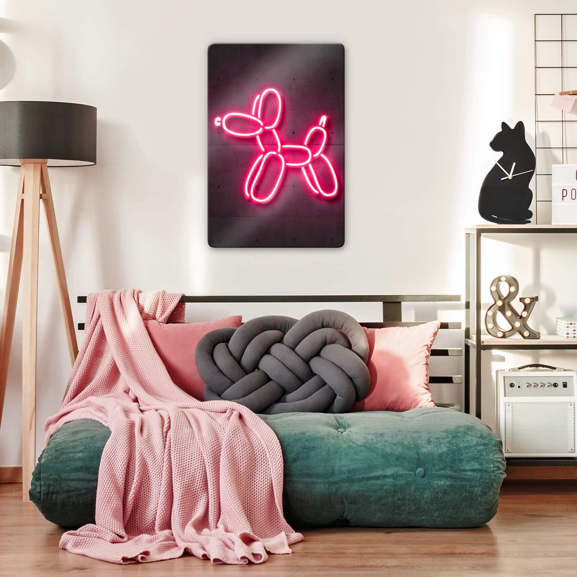 Glasbild Mielu - Balloon dog