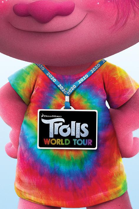 Poster, film poster Trolls World Tour - Backstage Pass 61x91,5 cm