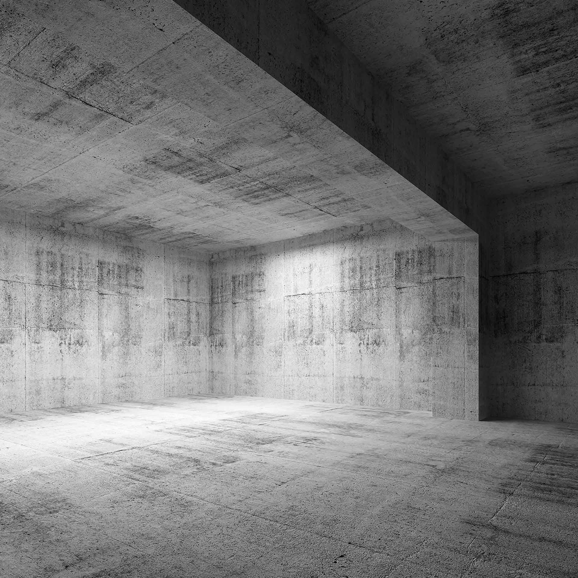 Betonlook behangpapier ConcreteRoom in grijs wit - vliesbehang Designwalls 2 - 2,55 x 3,5 m