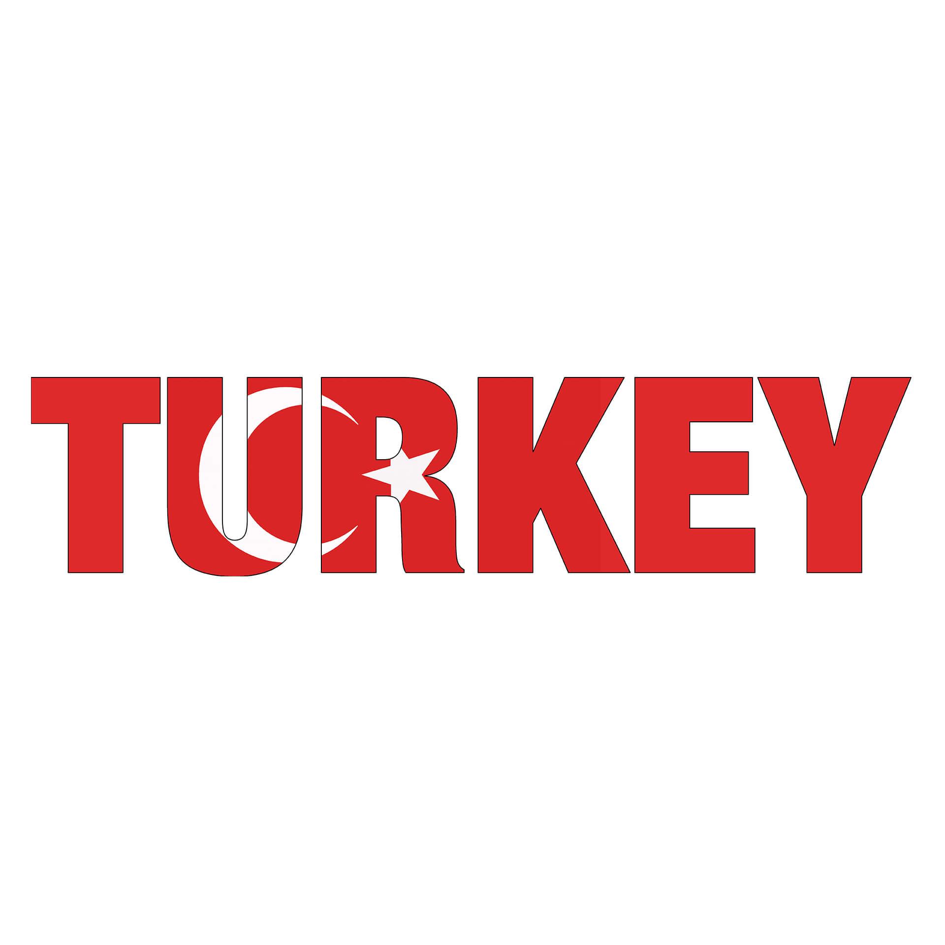 Muursticker Turkey