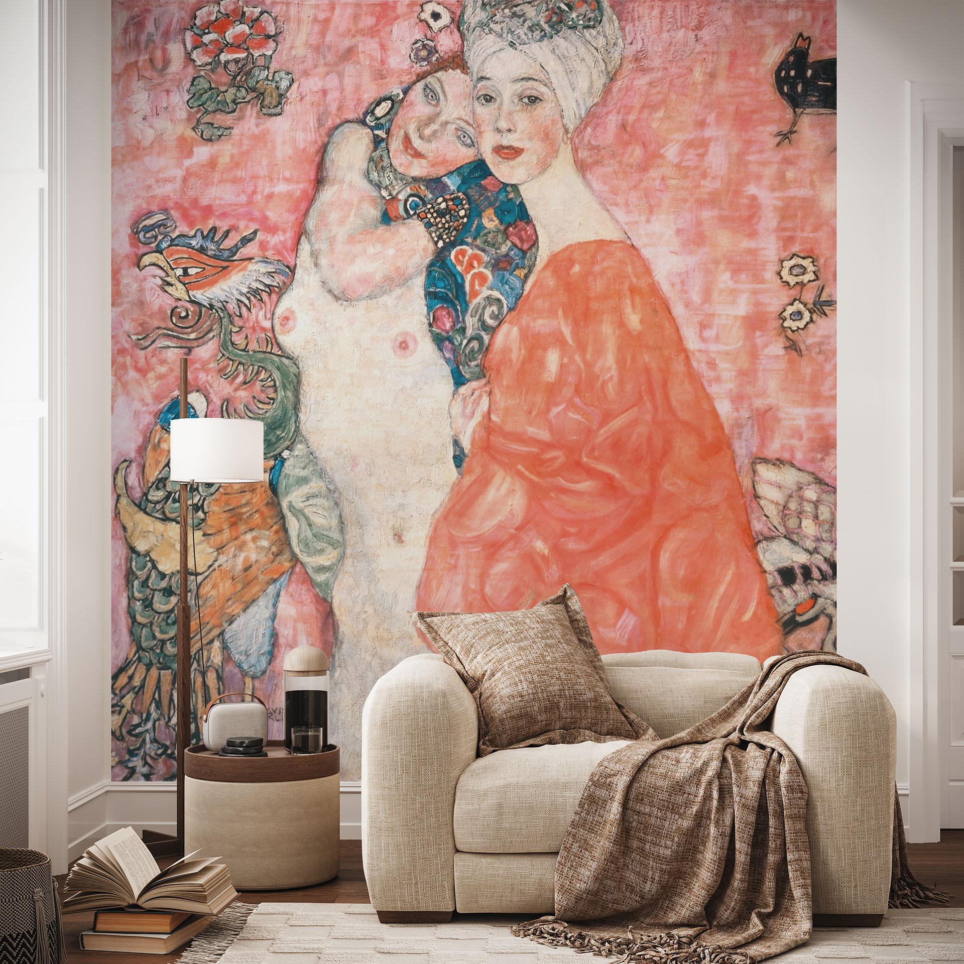Fototapet med kunsttryk - Klimt - Veninderne