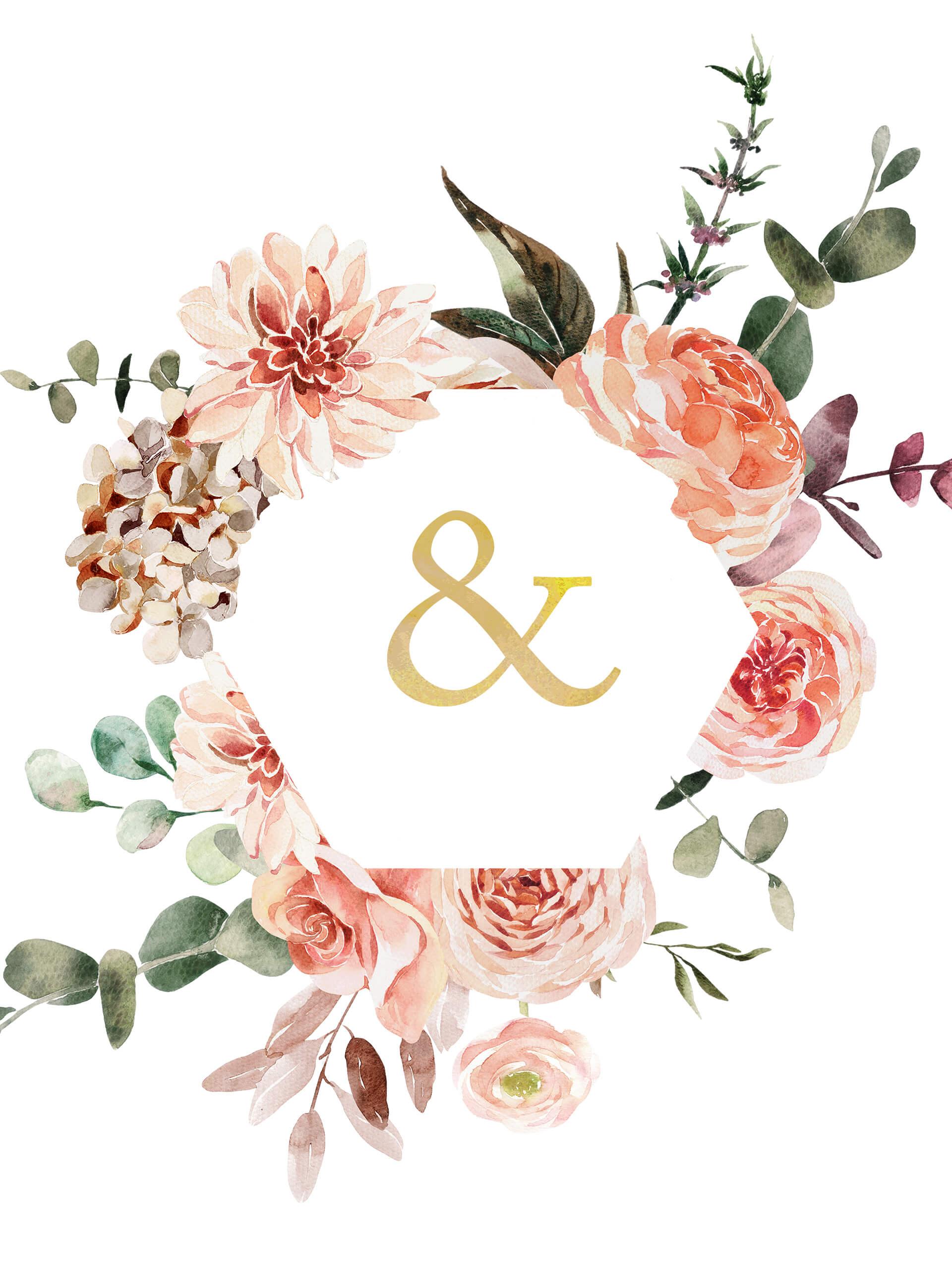 Personalisiertes Poster Blumenkranz
