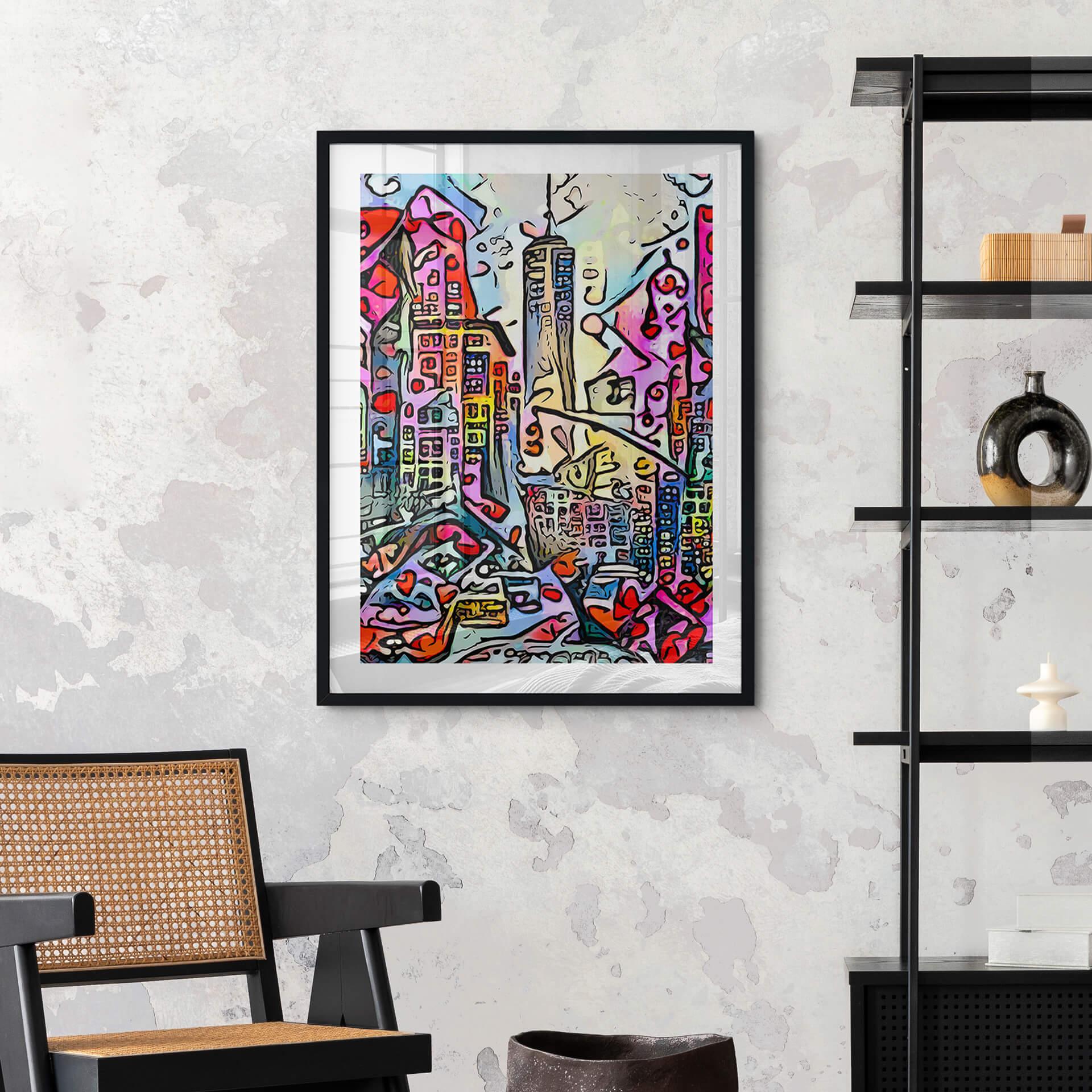 Plakat Zamart - New York Empire State Building - styl Rizzi