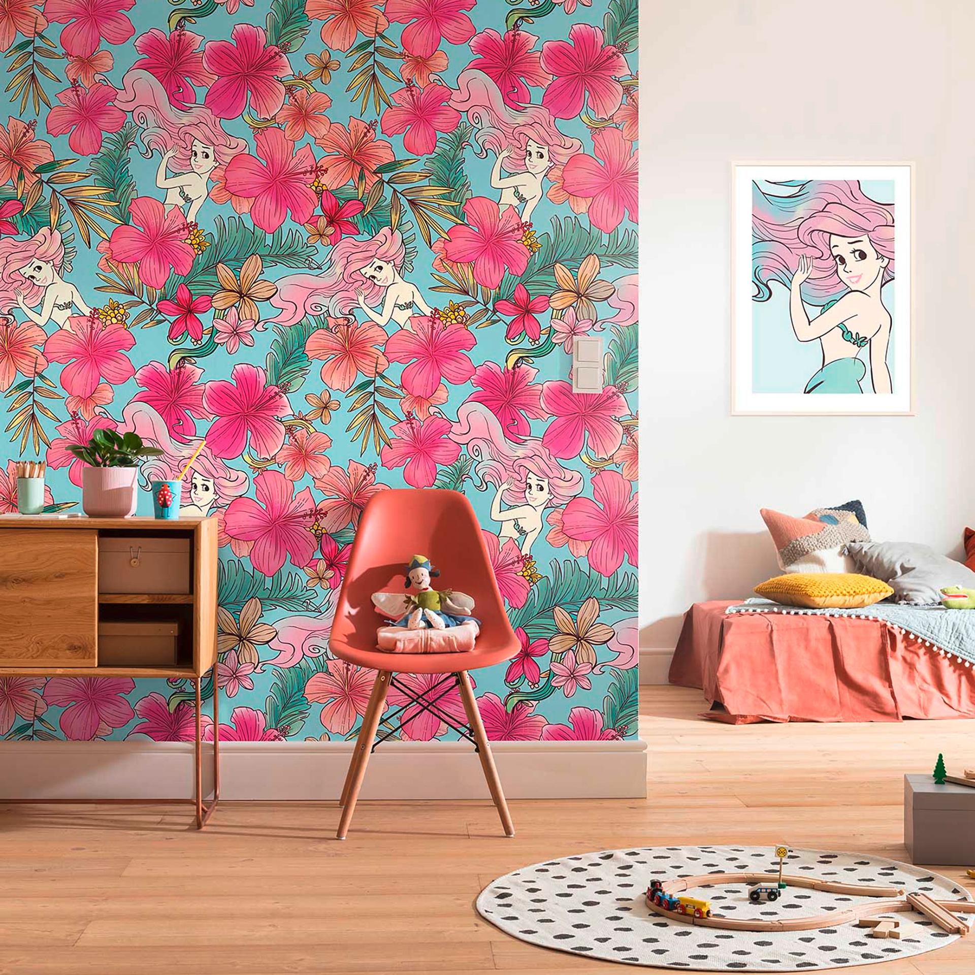 Vlies behang - Ariël Roze Bloem - 200 x 280 cm