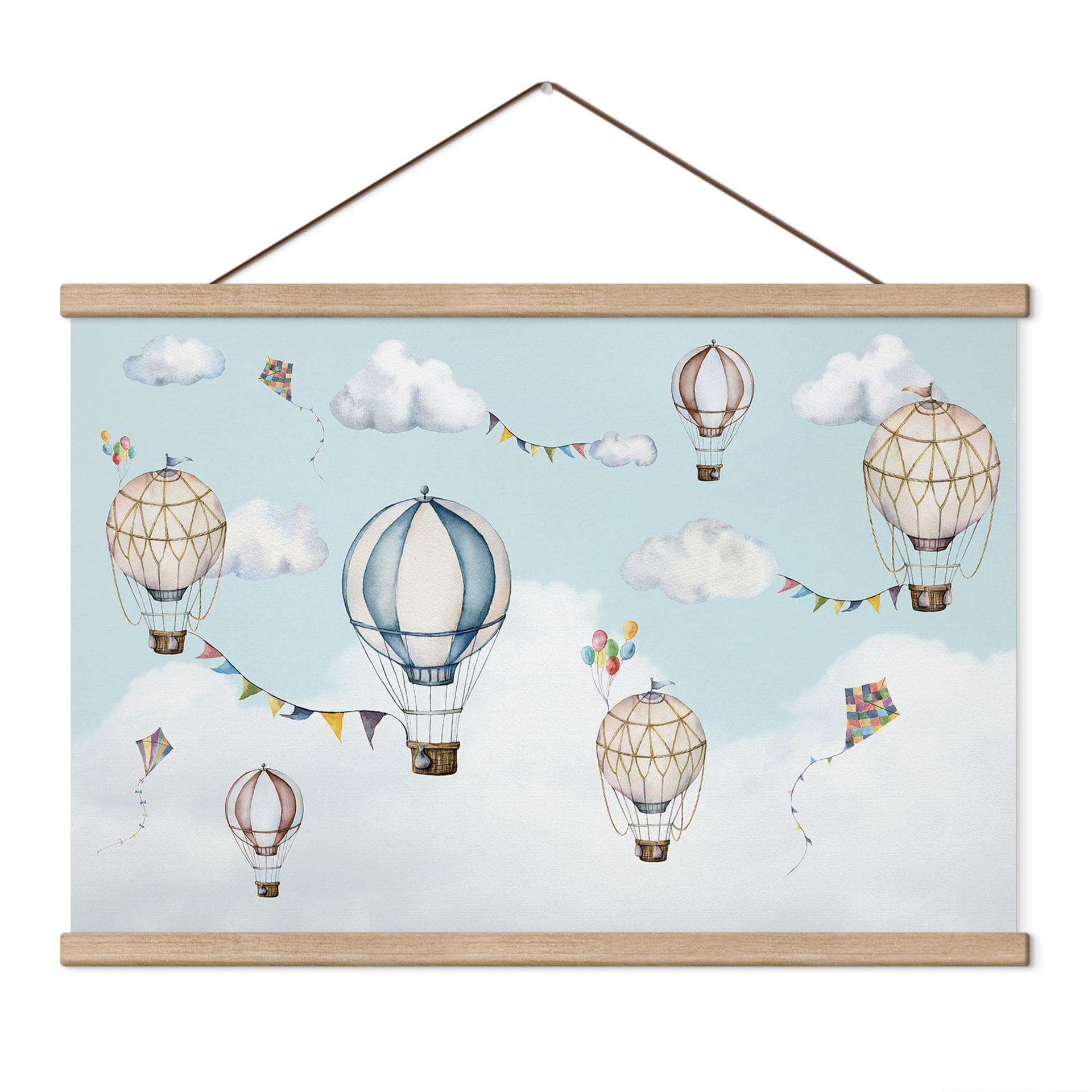 Kinderkamer Textielposter Ballonnenbonanza - Oliver Robins