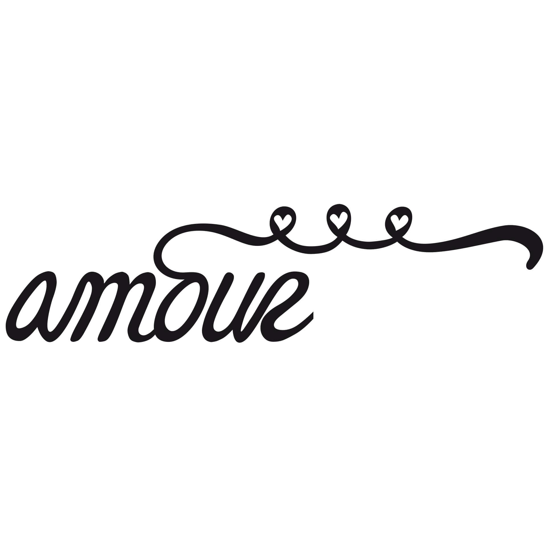 Wandtattoo Amour