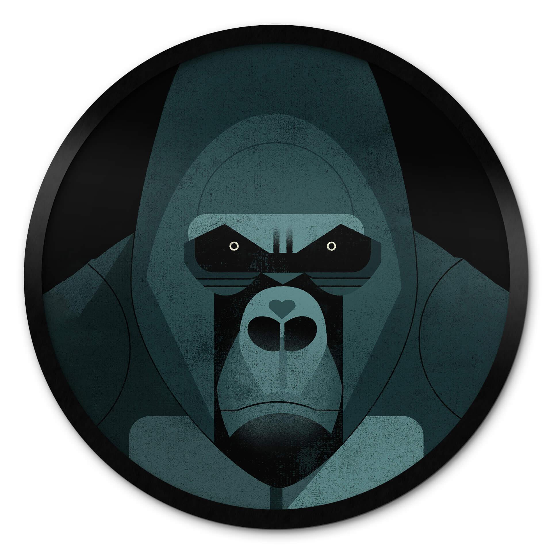 Plakat Gorilla - Braun