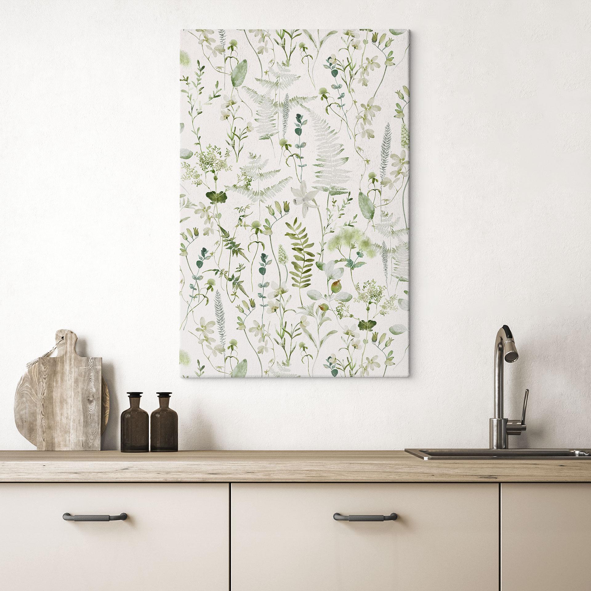 Lærredsprint - Urter og vilde blomster - UN Designs