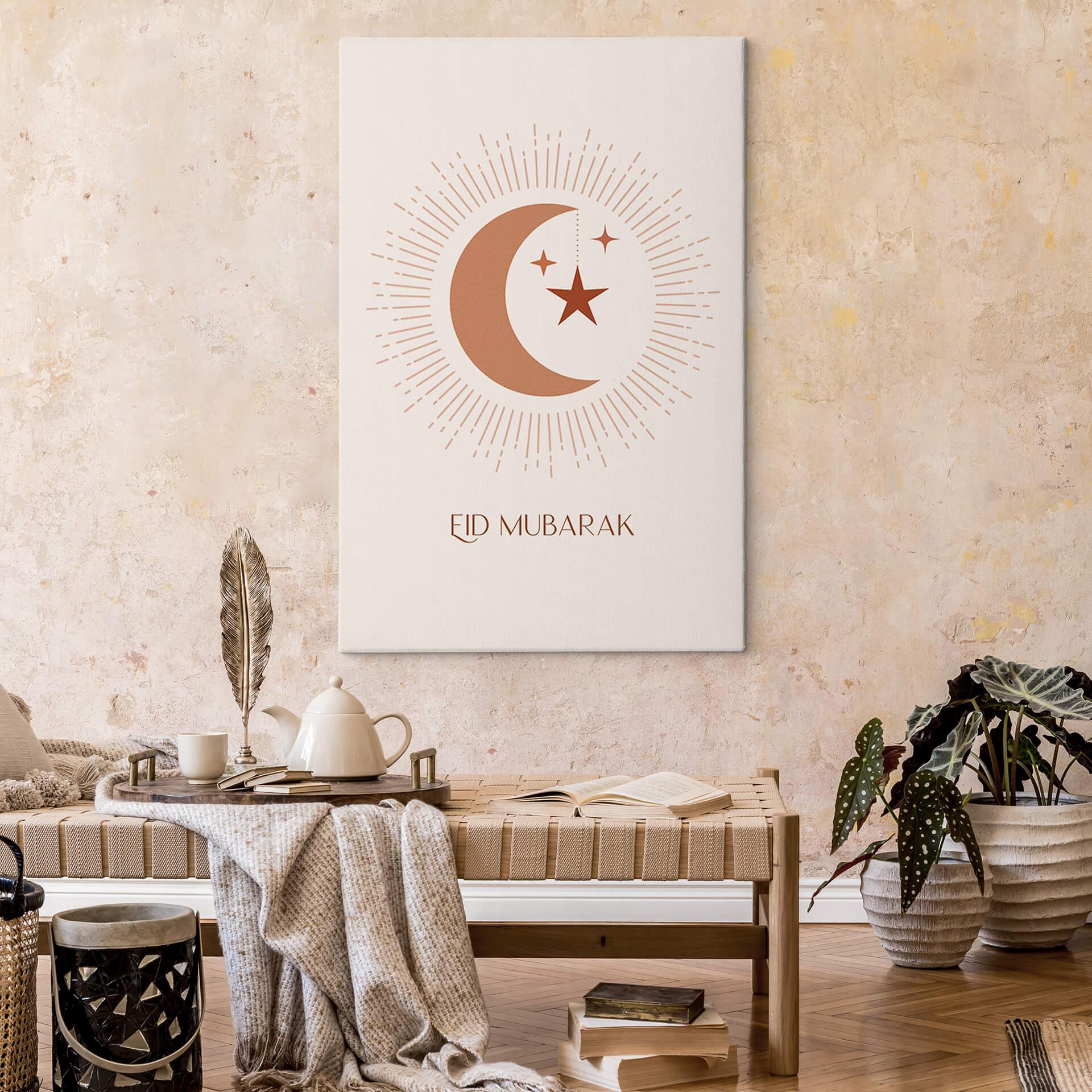Obraz na płótnie Eid Mubarak półksiężyc
