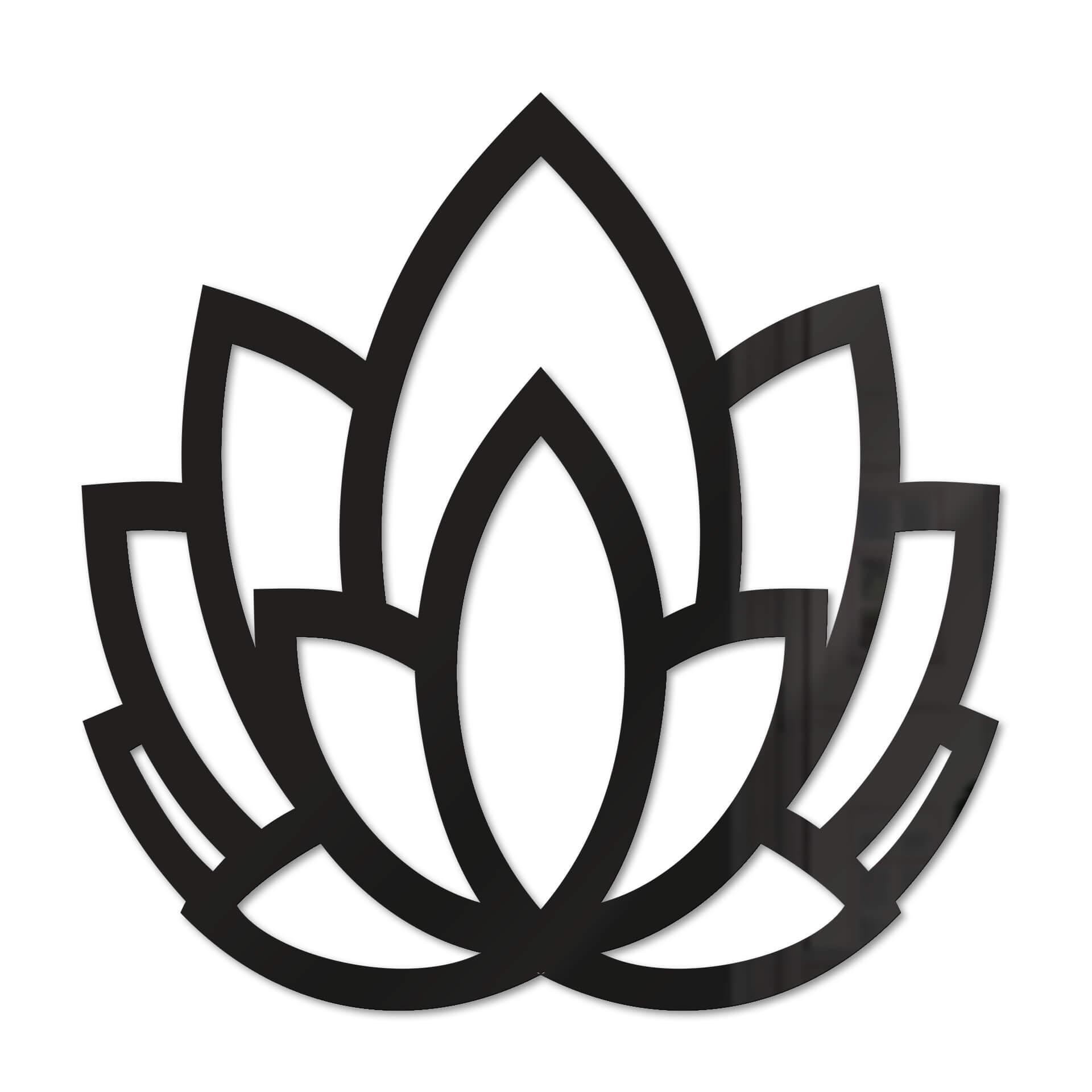 Acryldeko Yoga Lotusblume